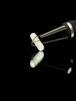 Ruby Pearl Co 3x10mm White Opal Pillar