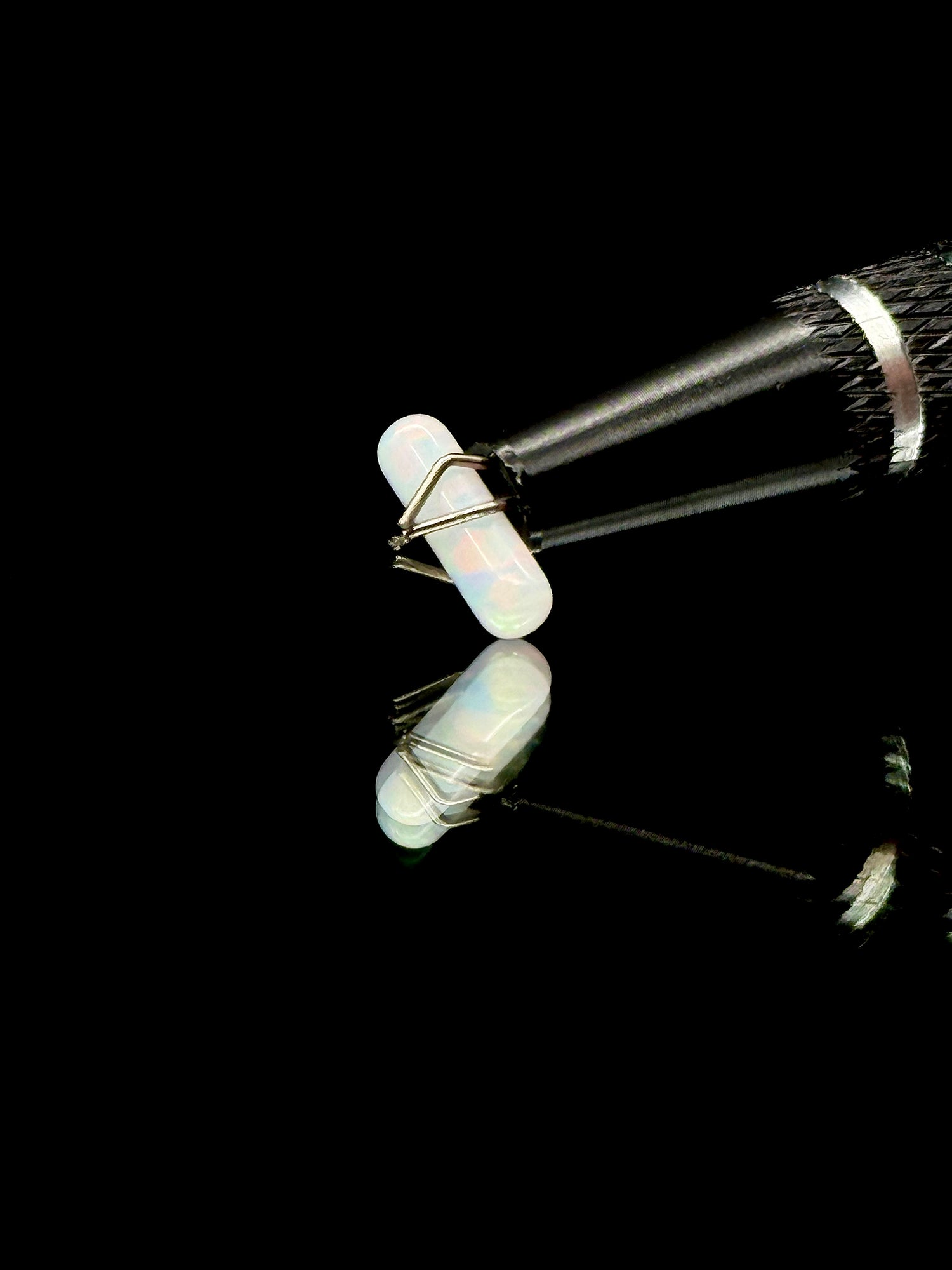 Ruby Pearl Co 3x10mm White Opal Pillar