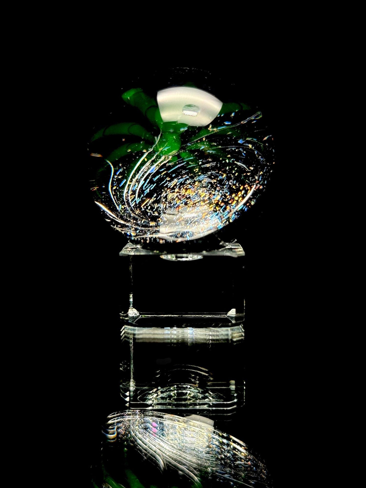 Florin Glass Lg Uv Spider Galaxy Marble