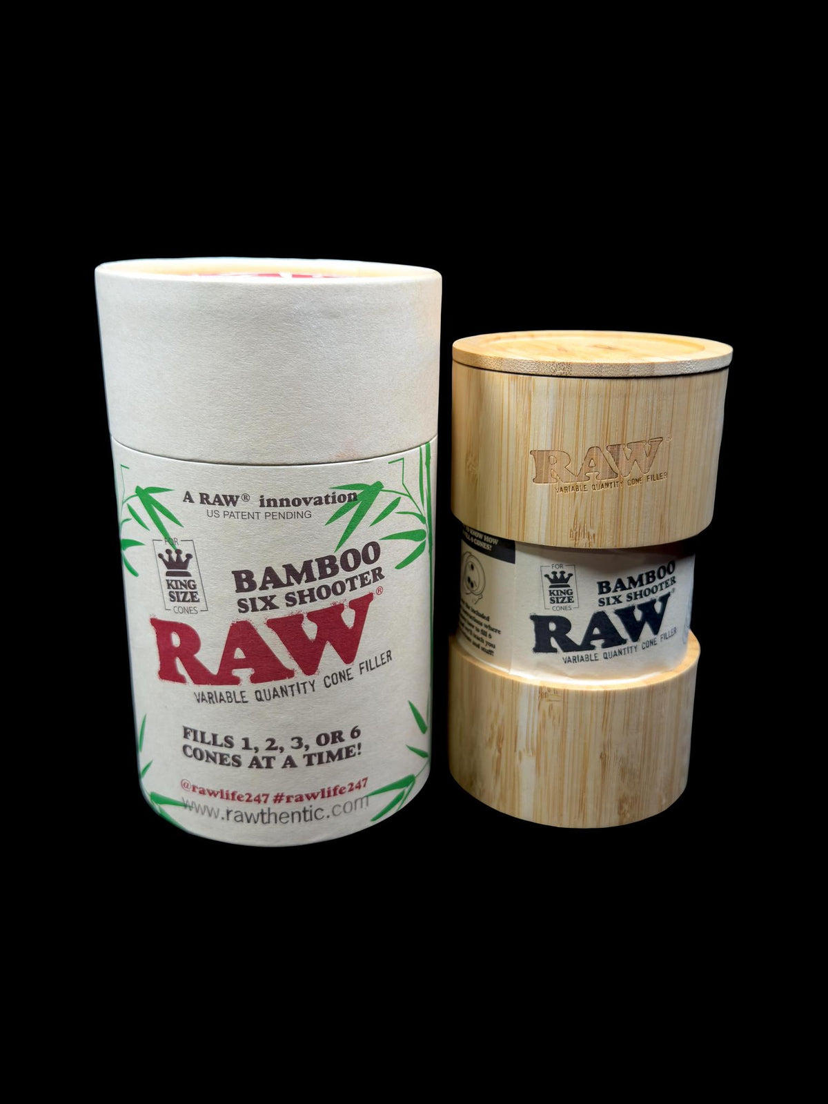 Raw Cone Bamboo Six Shooter King Size