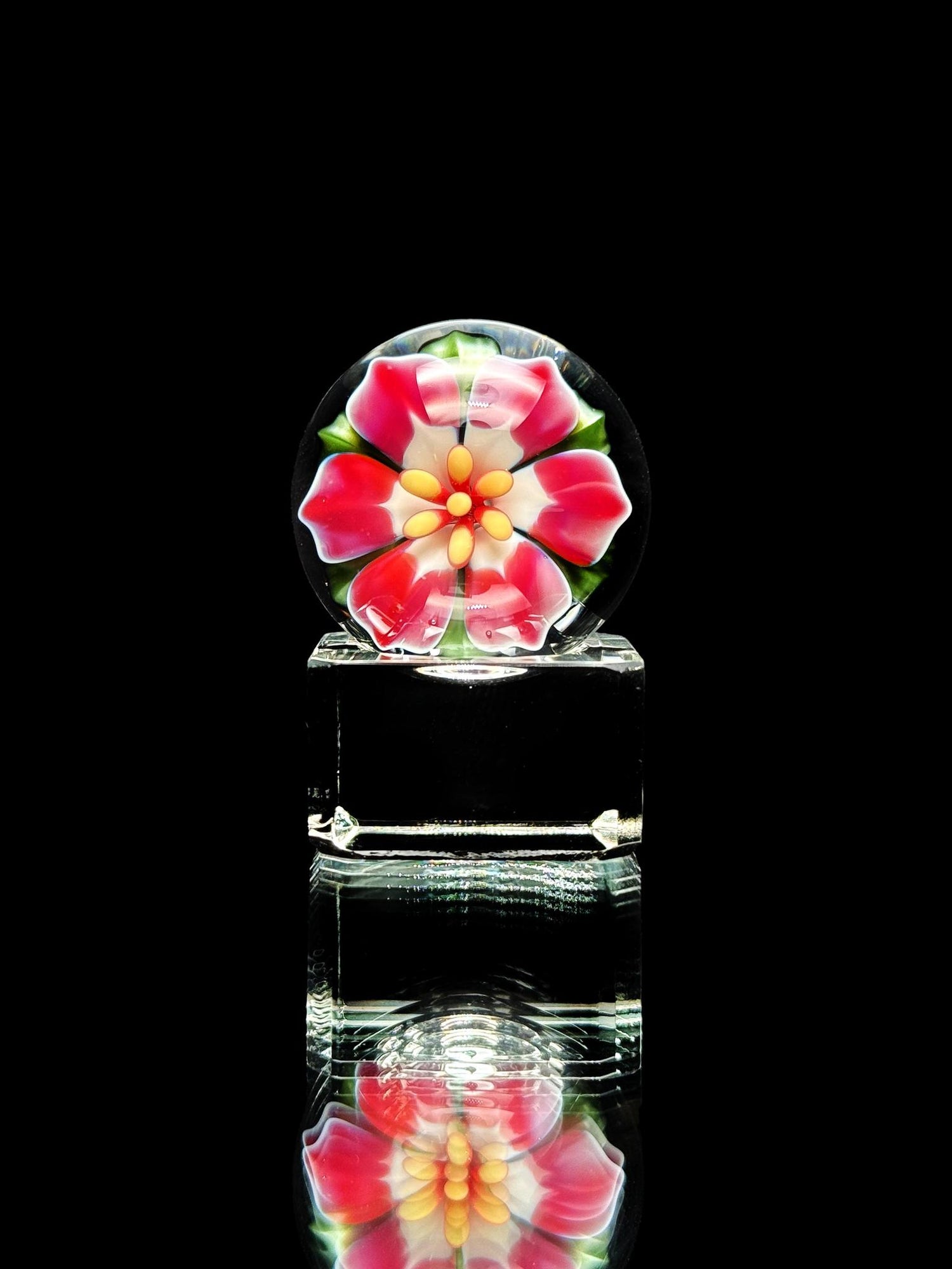 Florin Glass Flower Marble
