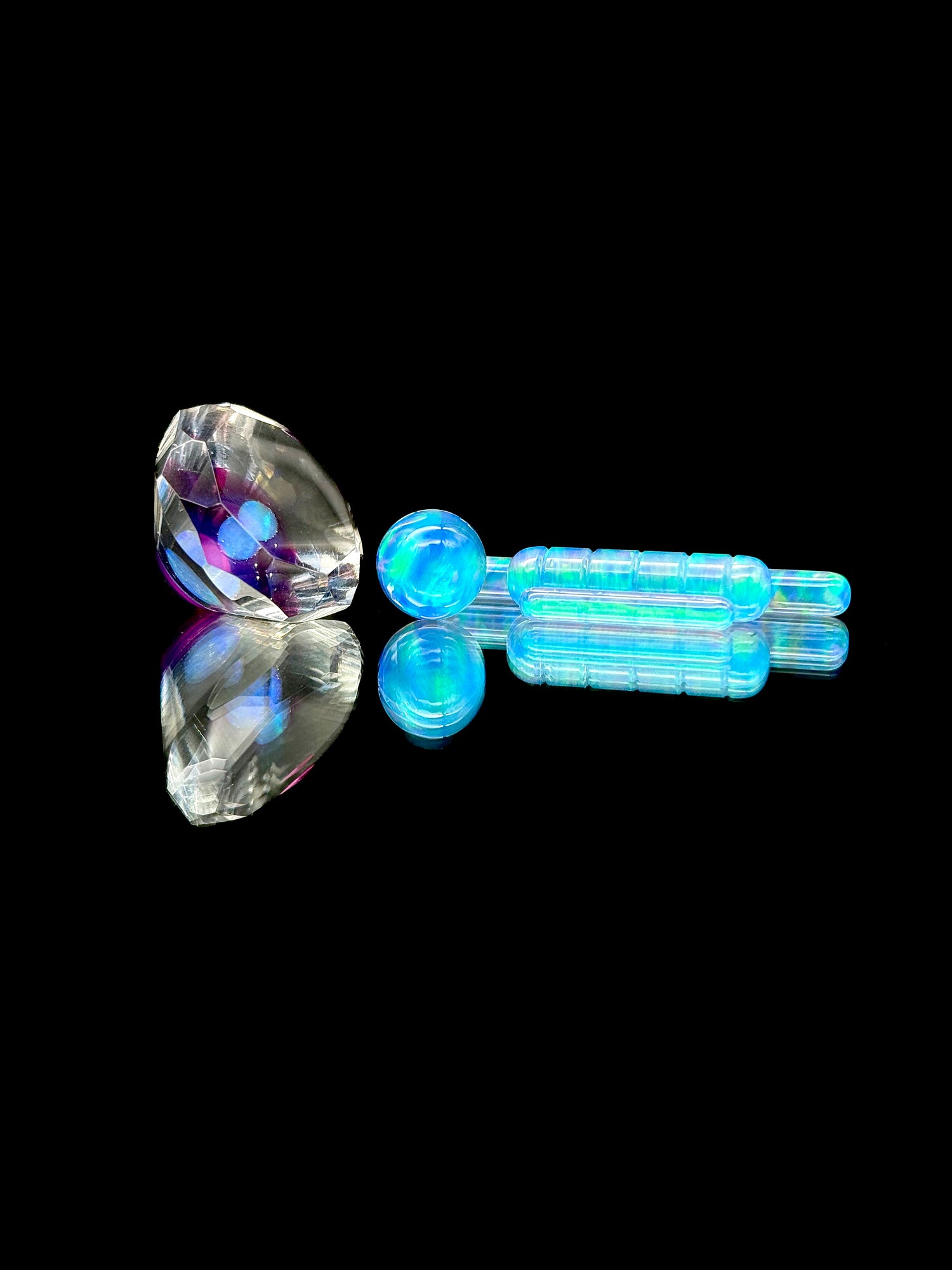 Murdoc Glass 5pc Faceted Slurper Set