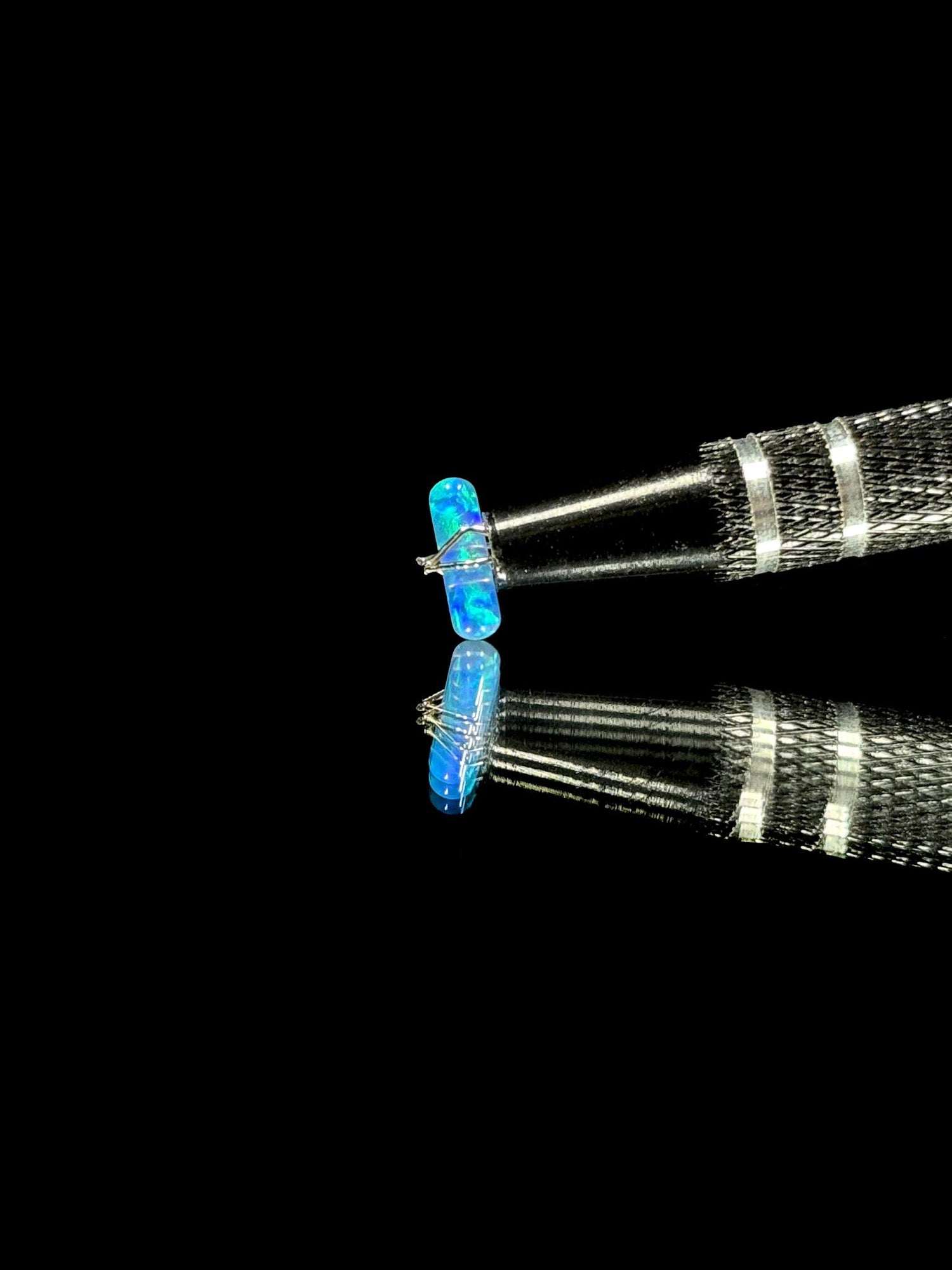 Ruby Pearl Co 3x10mm Blue Opal Pillar