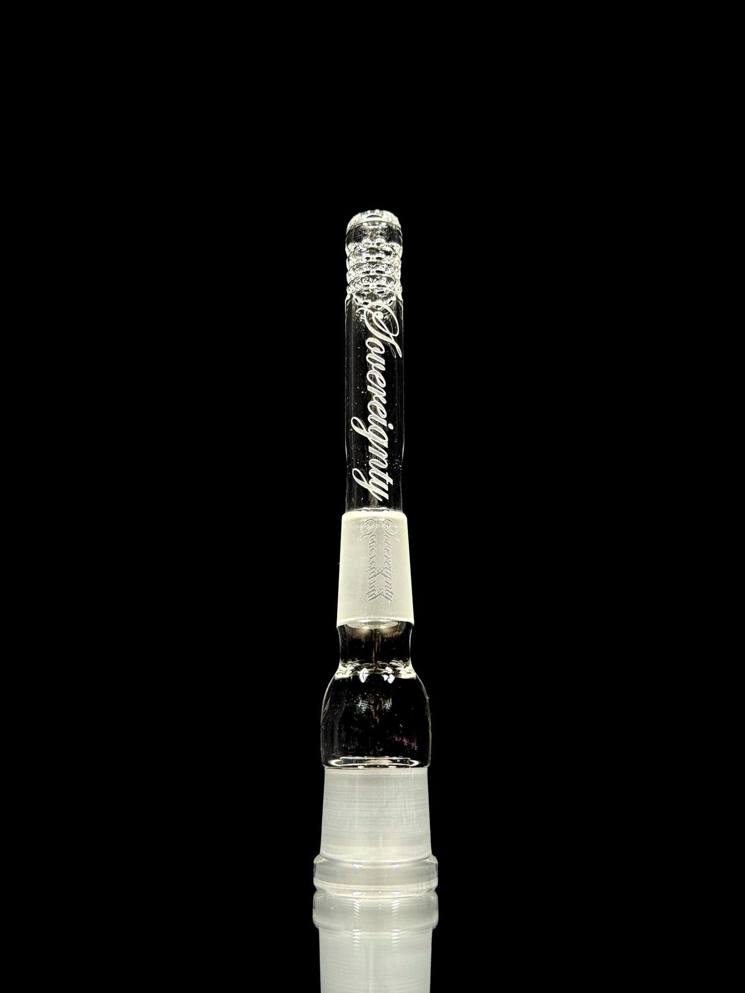 Sovereignty Glass Downstem Clear 360 Gridded 3”