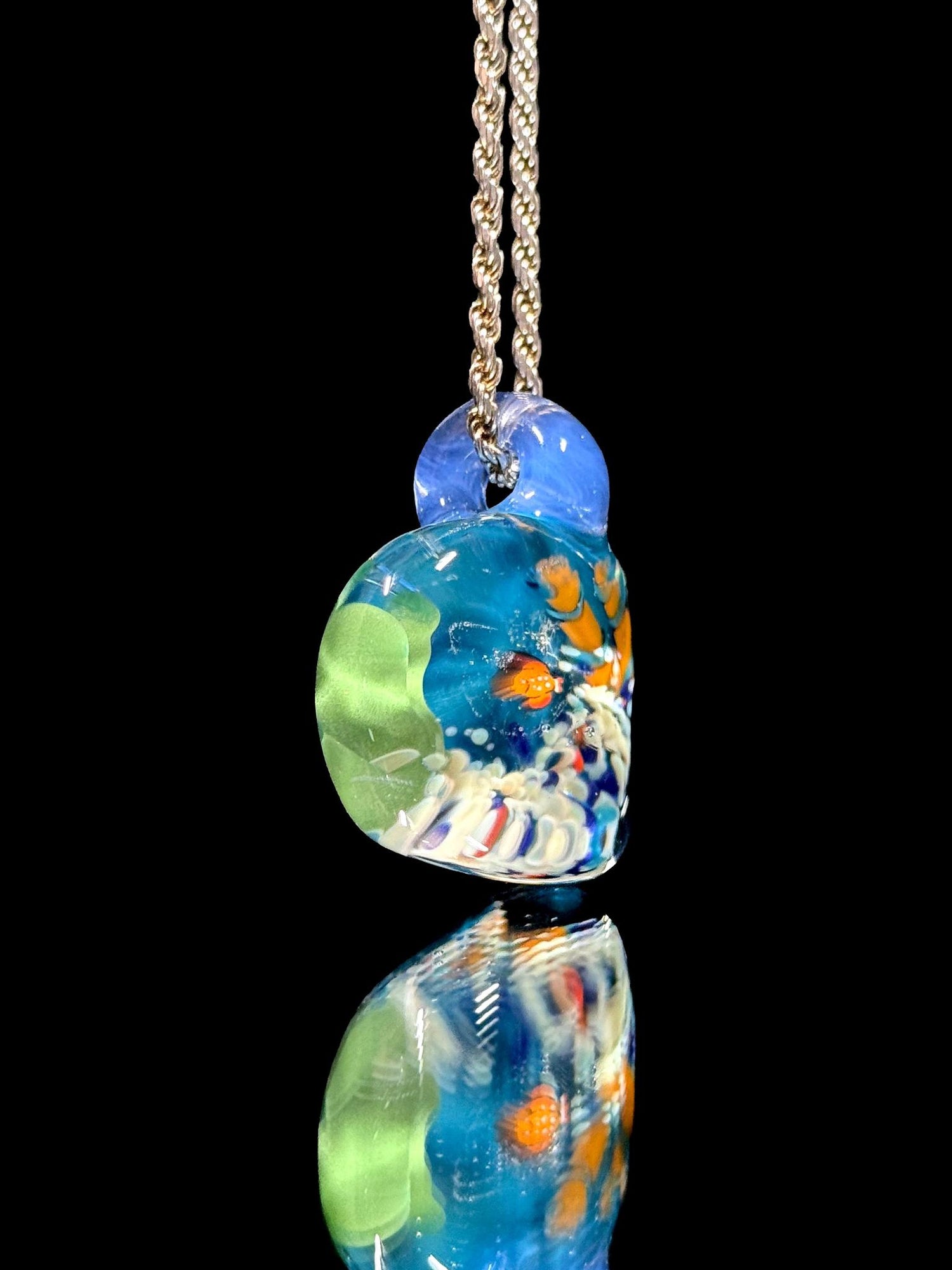 Popeye Glass Aquarium Pendant