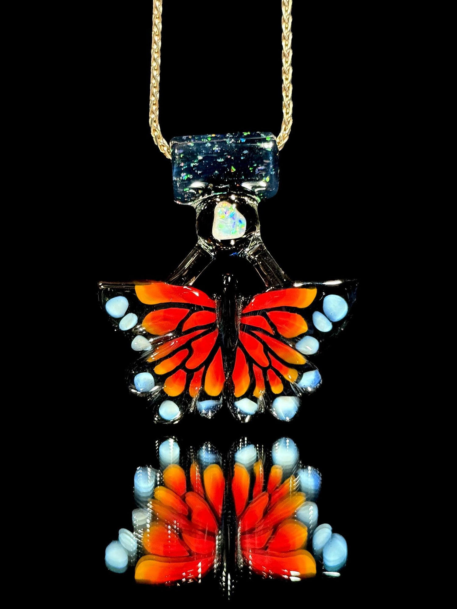 Windstar Glass Butterfly Pendant