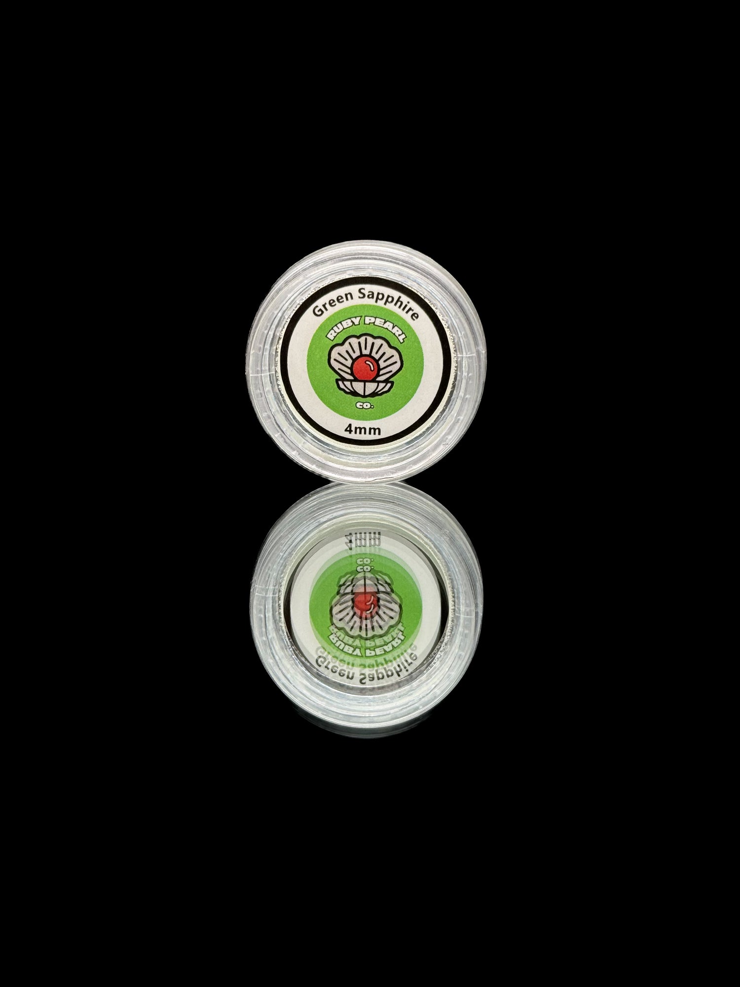 Ruby Pearl Co 4mm Green Sapphire 2pk