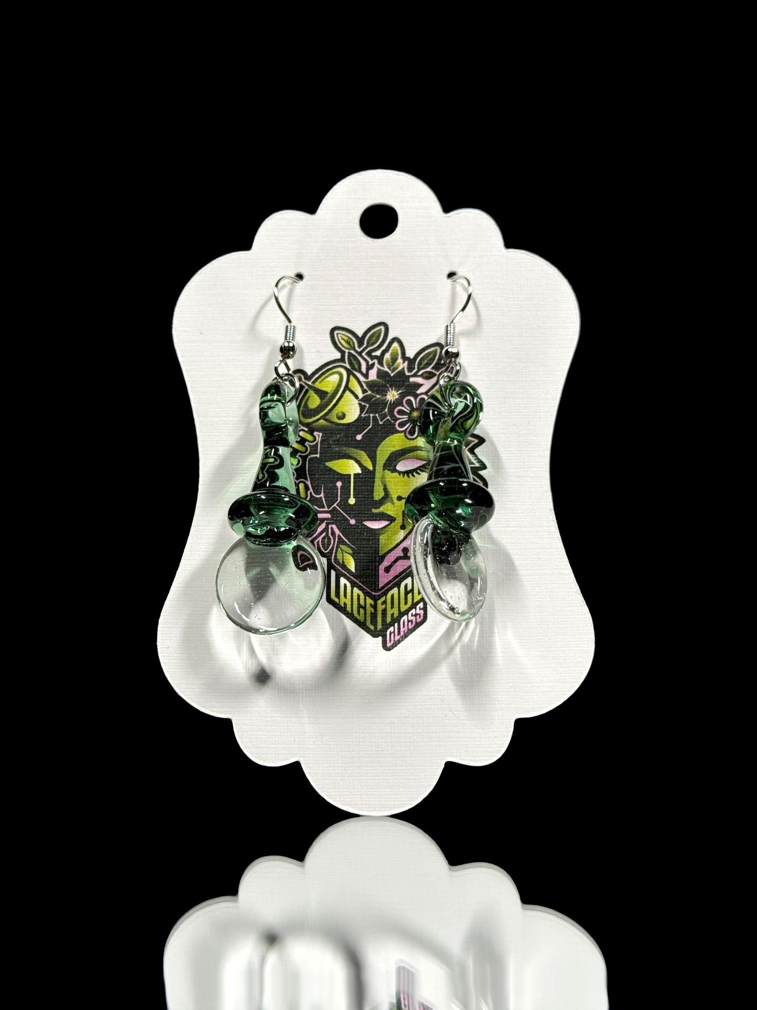 LaceFace Glass Uv Earrings