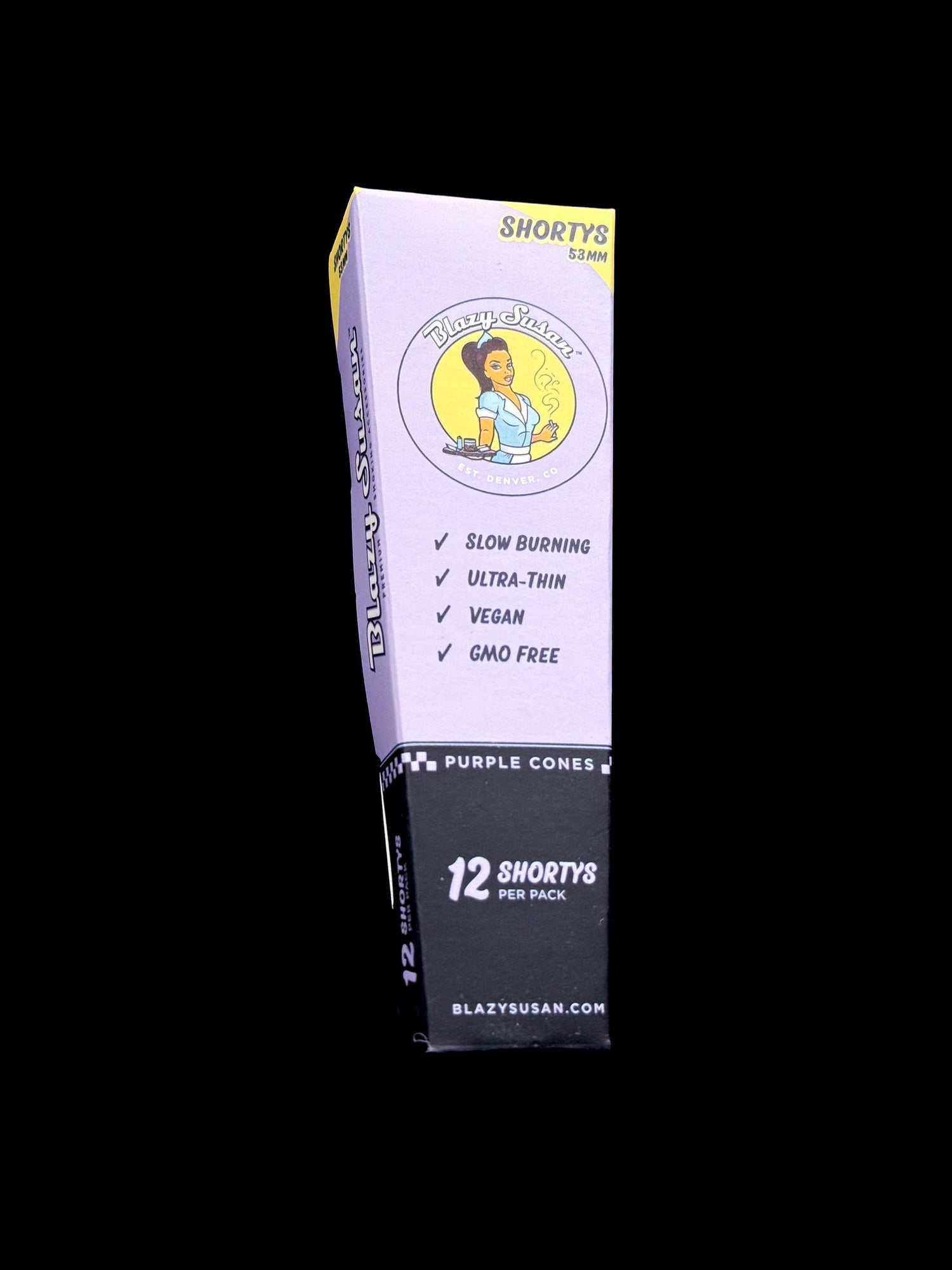 Blazy Susan Cone Purple Shortys 12pk