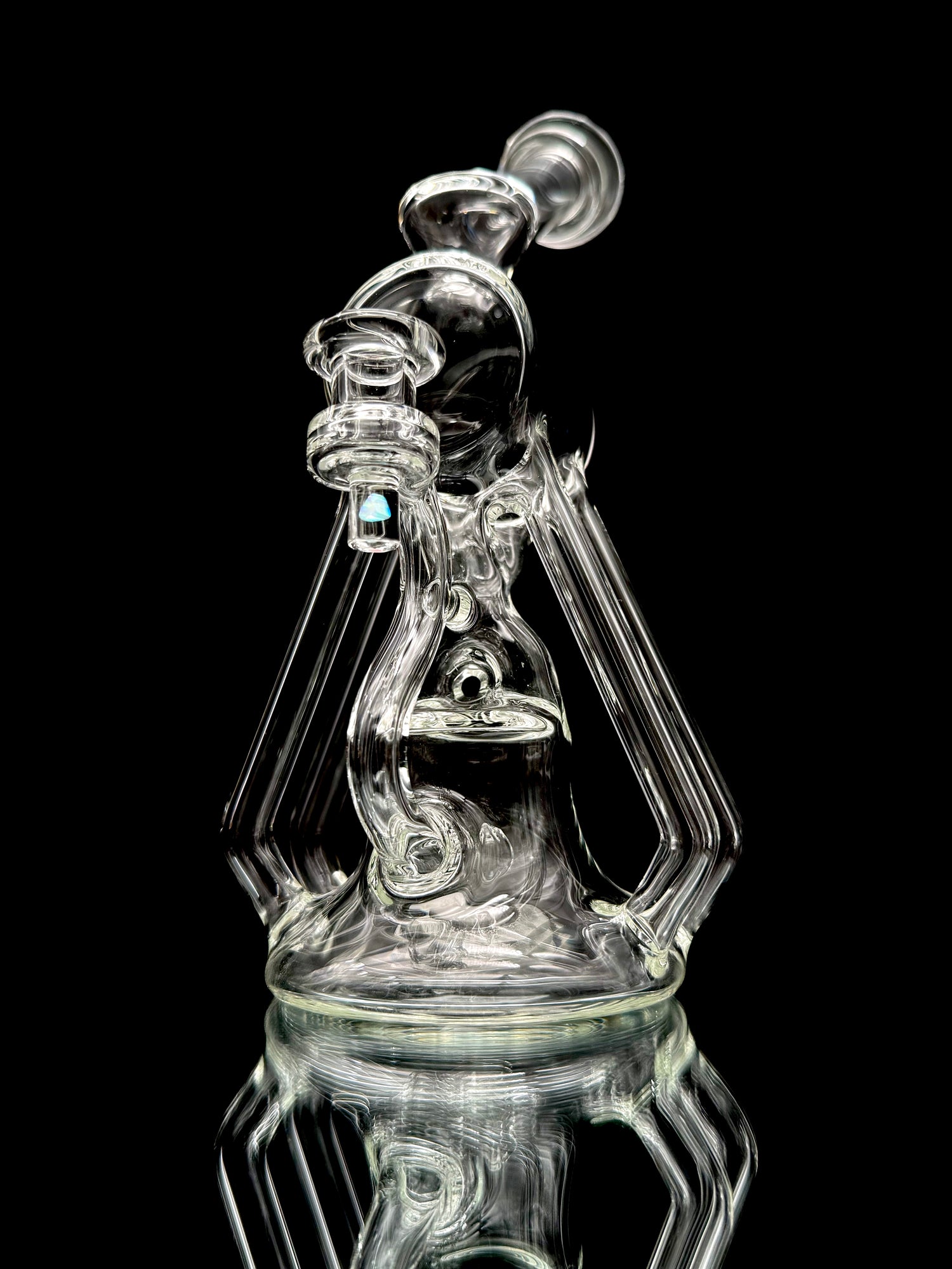 Tainted Glass Quad Drain Recycler
