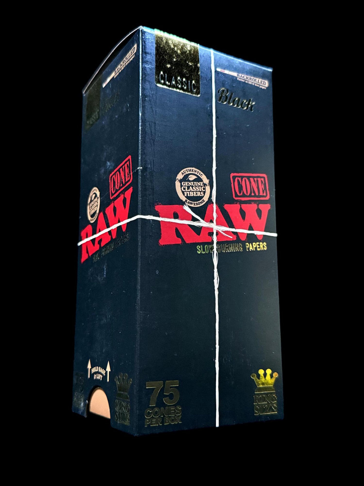 Raw Cone Black King Size 75pk