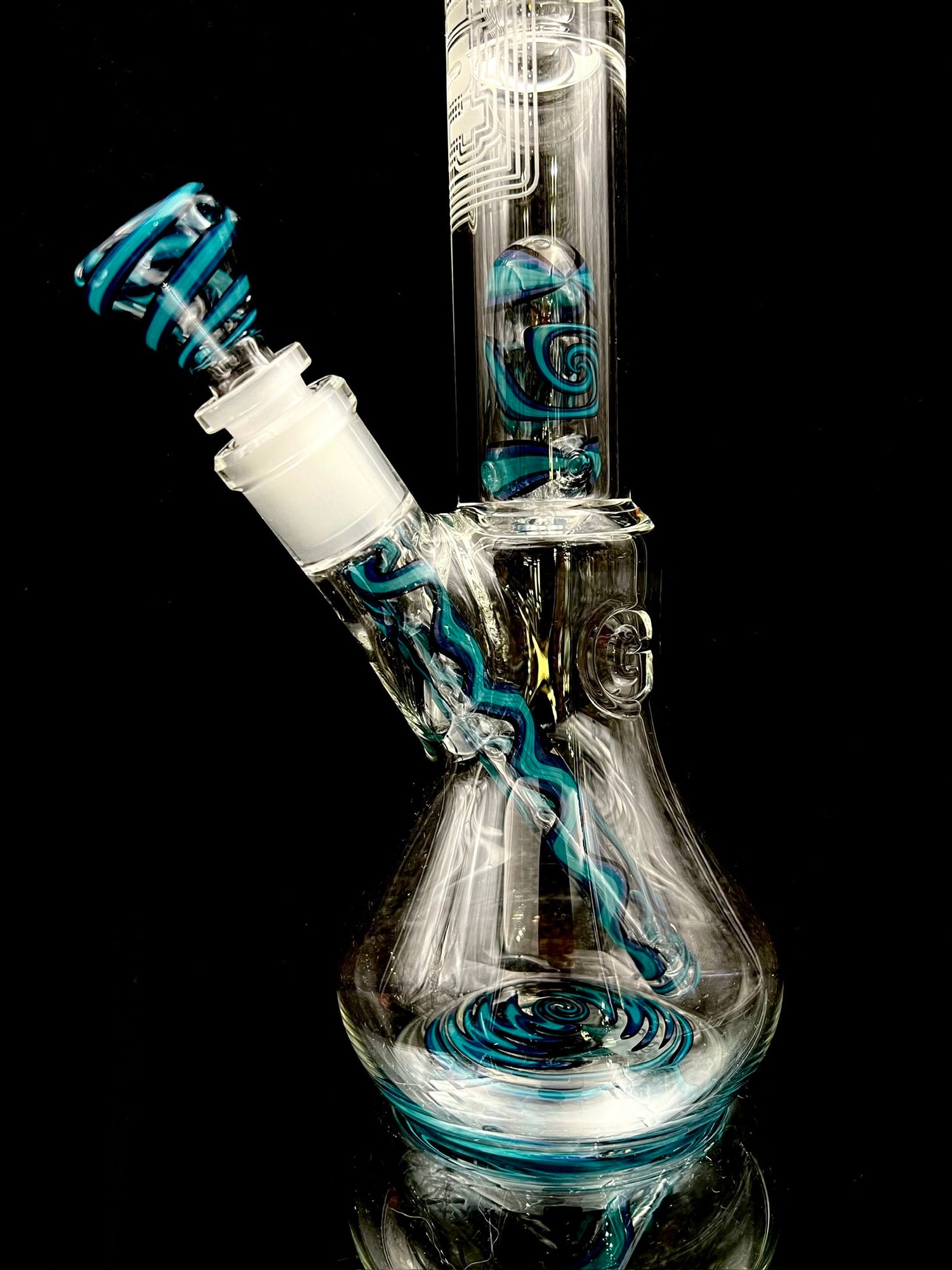 Governmint Glass Line Worked Bell Bottom Dome Perc