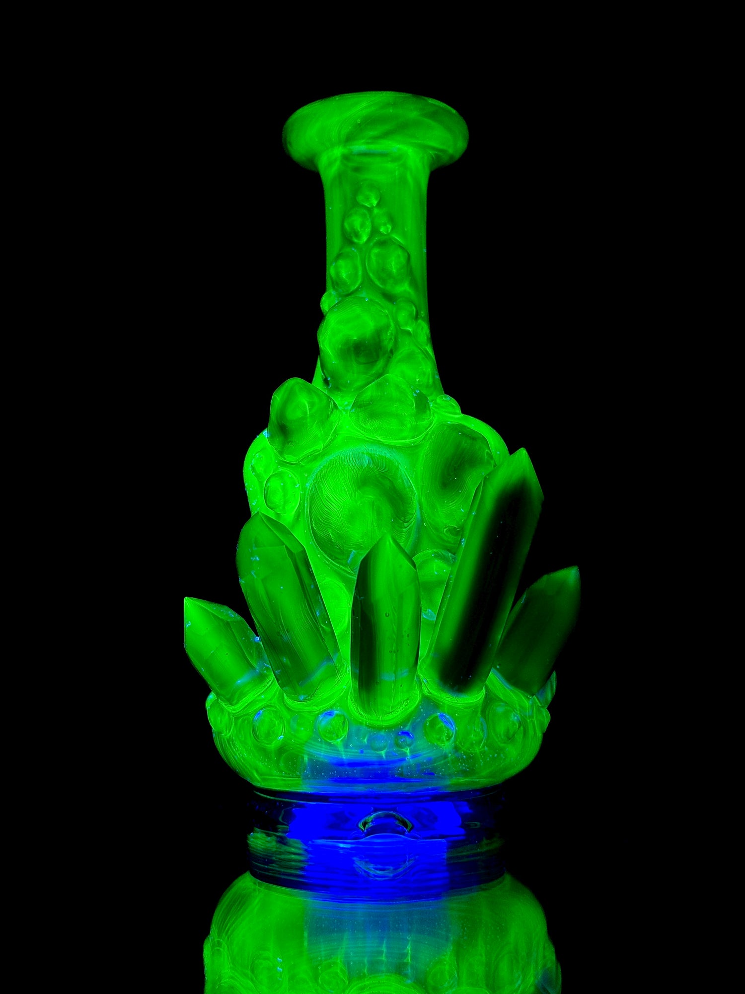 Northern Waters Glass UV Crystal Cluster Peak Top