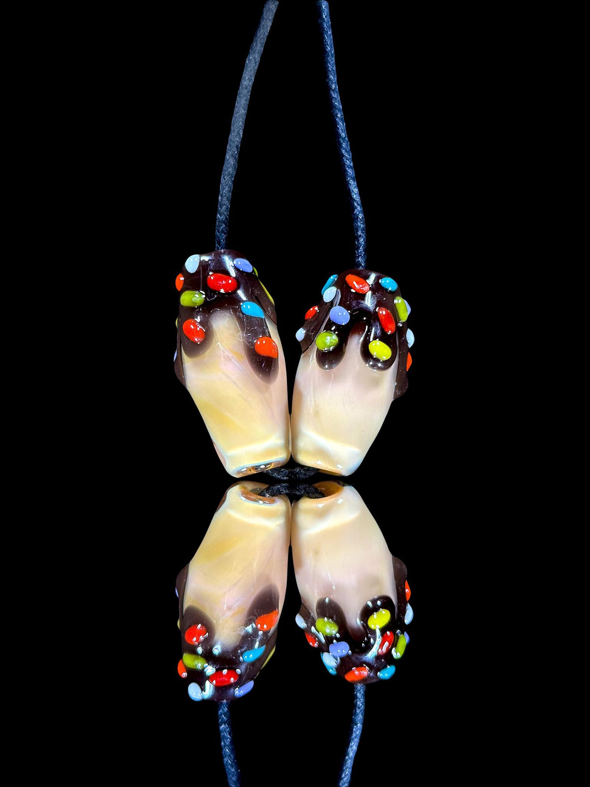 KGB Chocolate Frosted Donut Bead Set