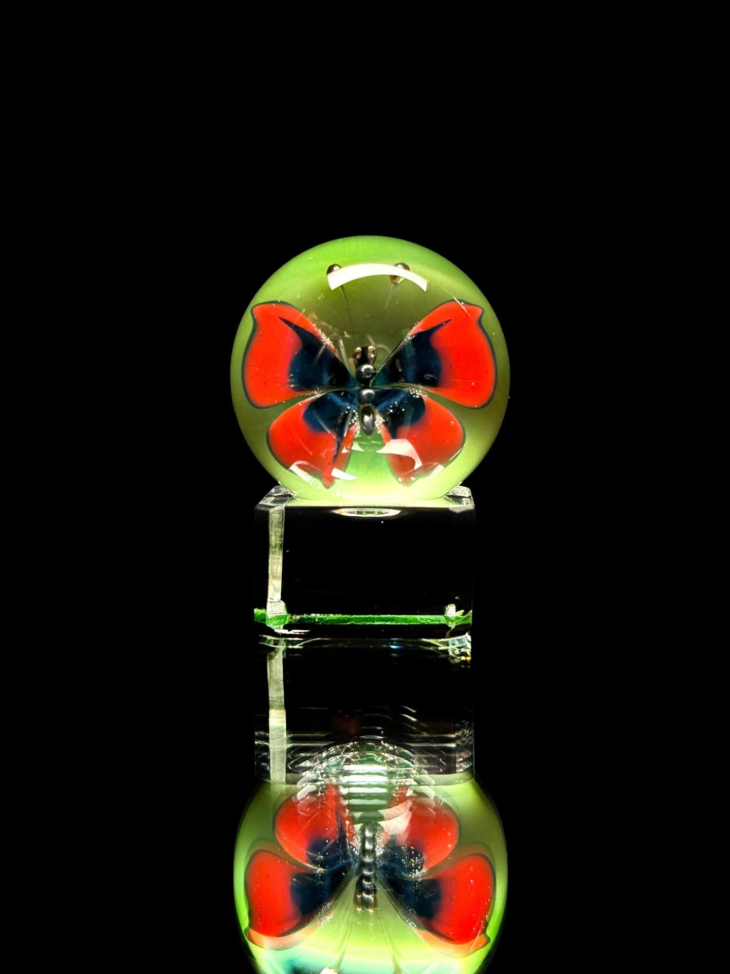 Florin Glass Md Butterfly Marble
