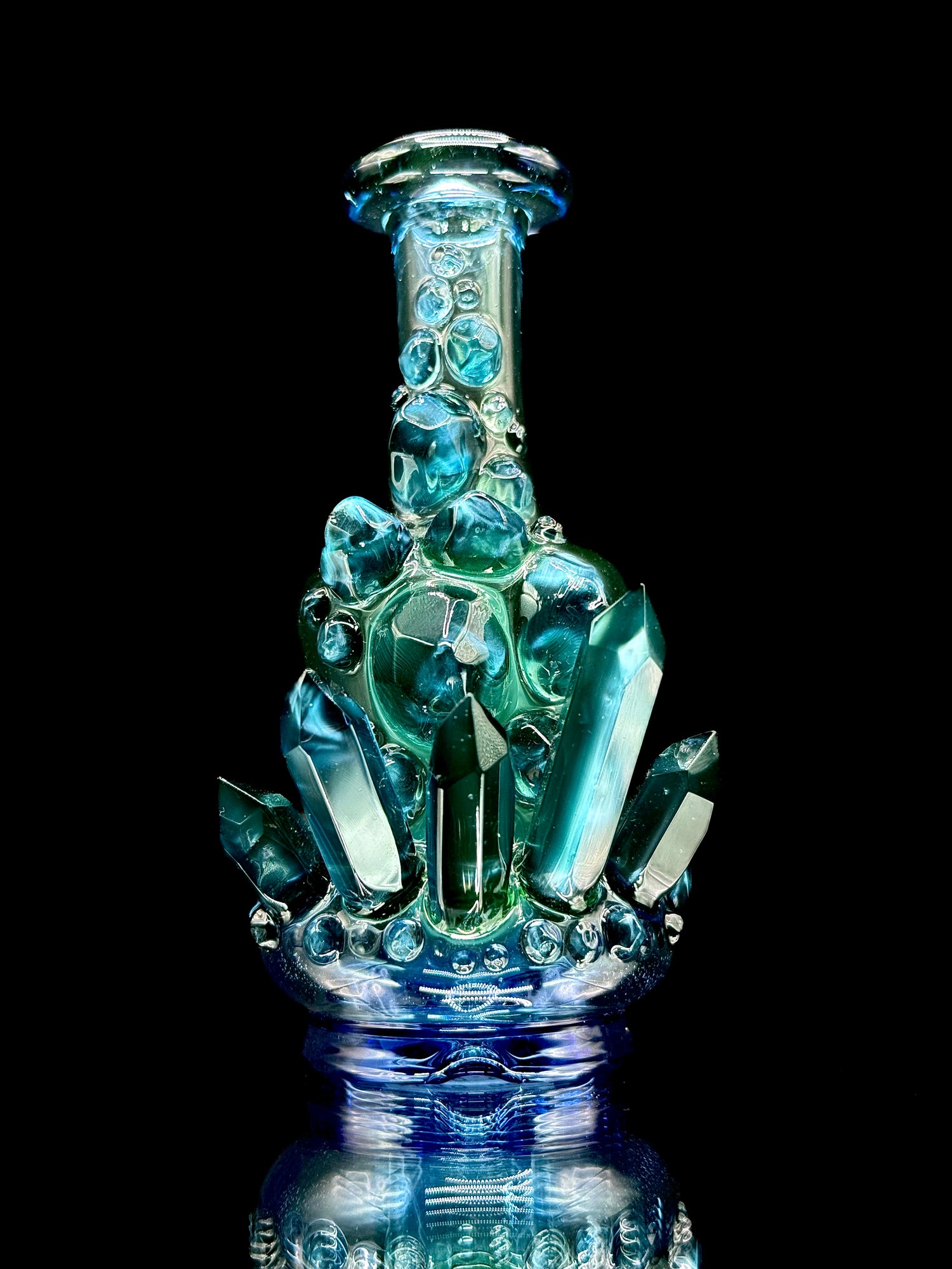 Northern Waters Glass UV Crystal Cluster Peak Top