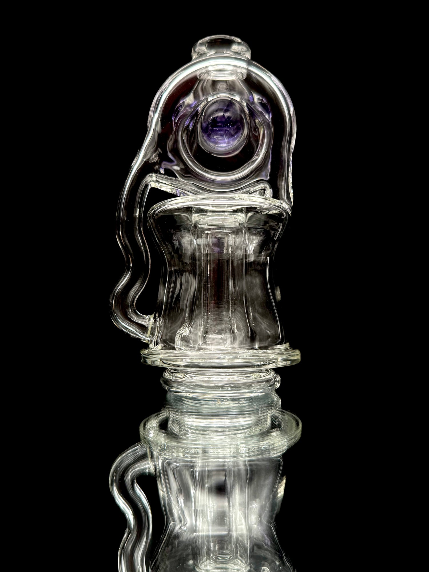 Ery Glass Single Disk Recycler Peak Top