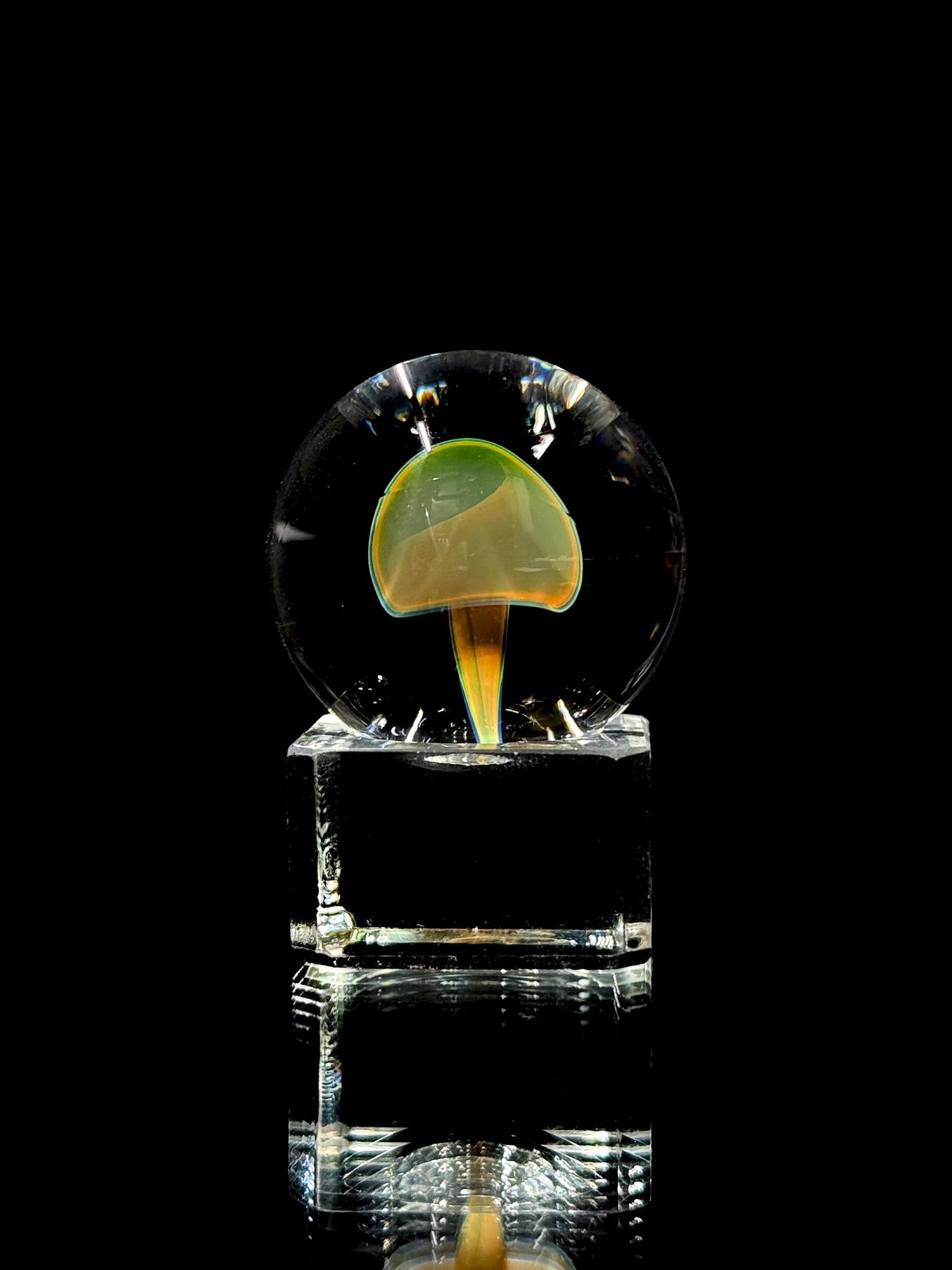 Florin Glass Sm Mushroom Marble