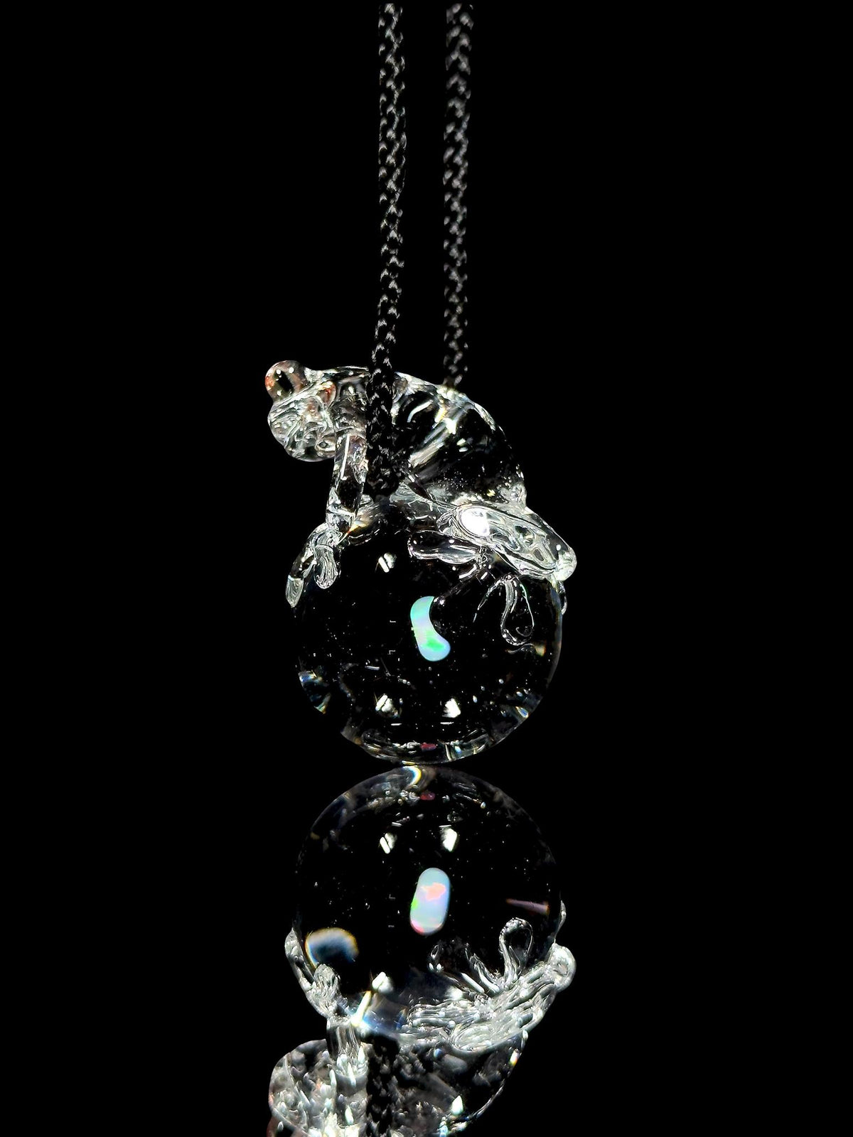 Kengtaro Glass Frog Pendant