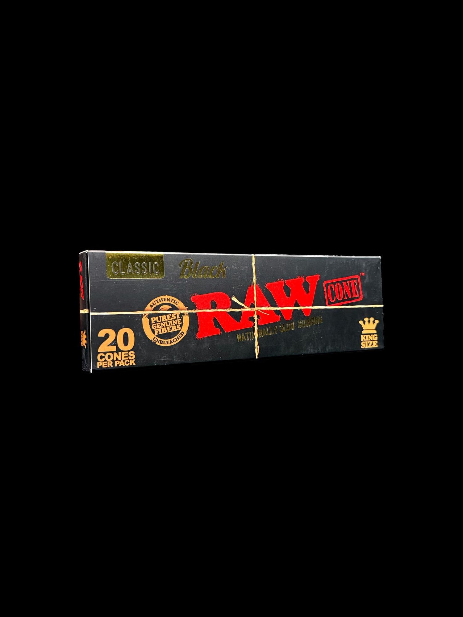 Raw Cone Black King Size 20pk