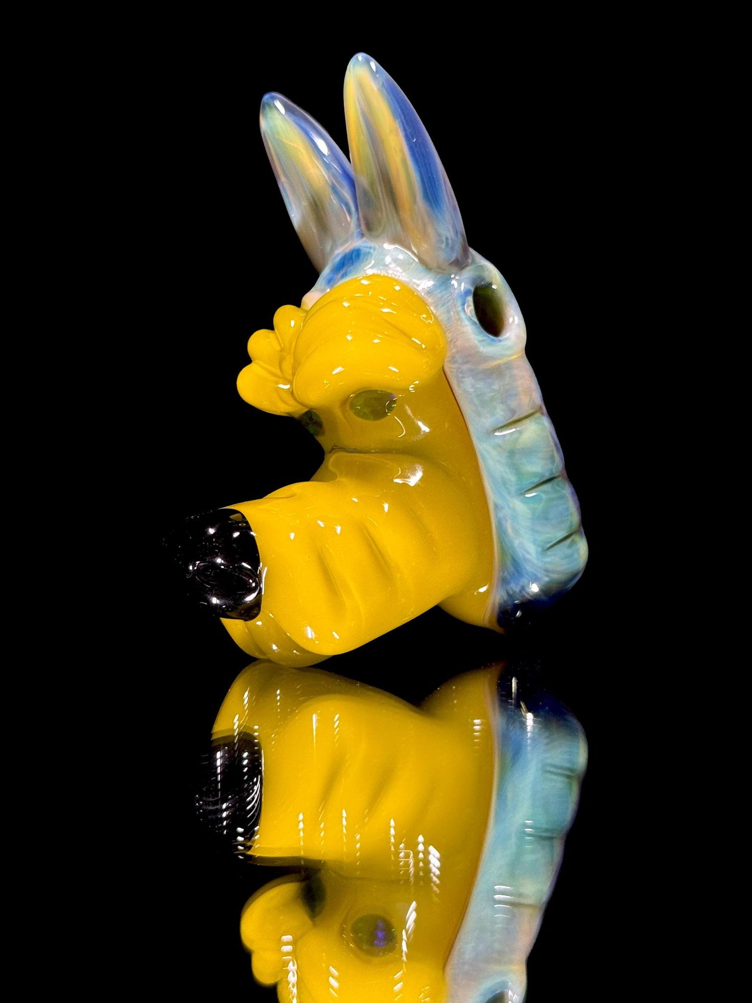 Ryan Kane Glass Wolf Pendant