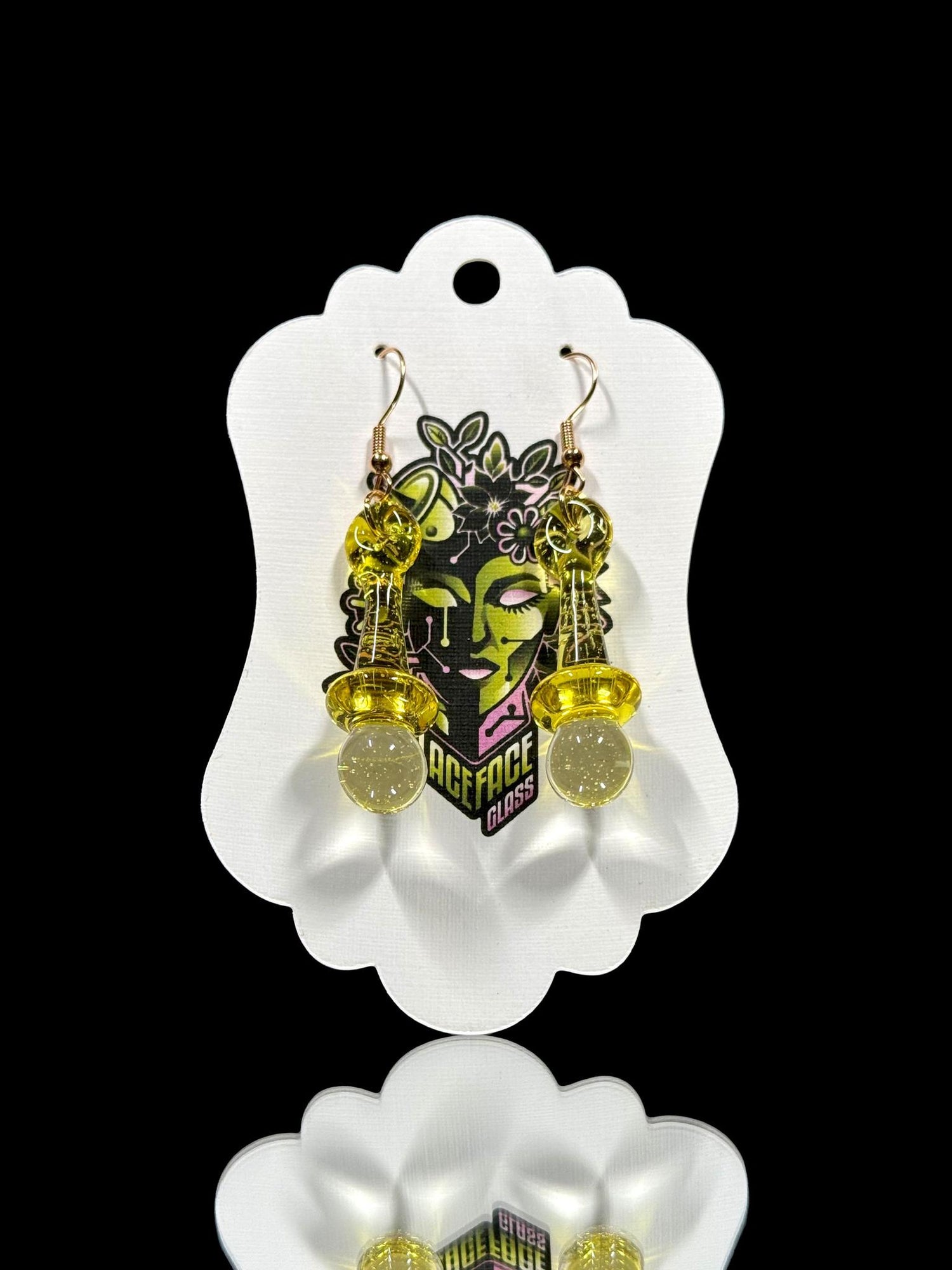 LaceFace Glass Uv Earrings
