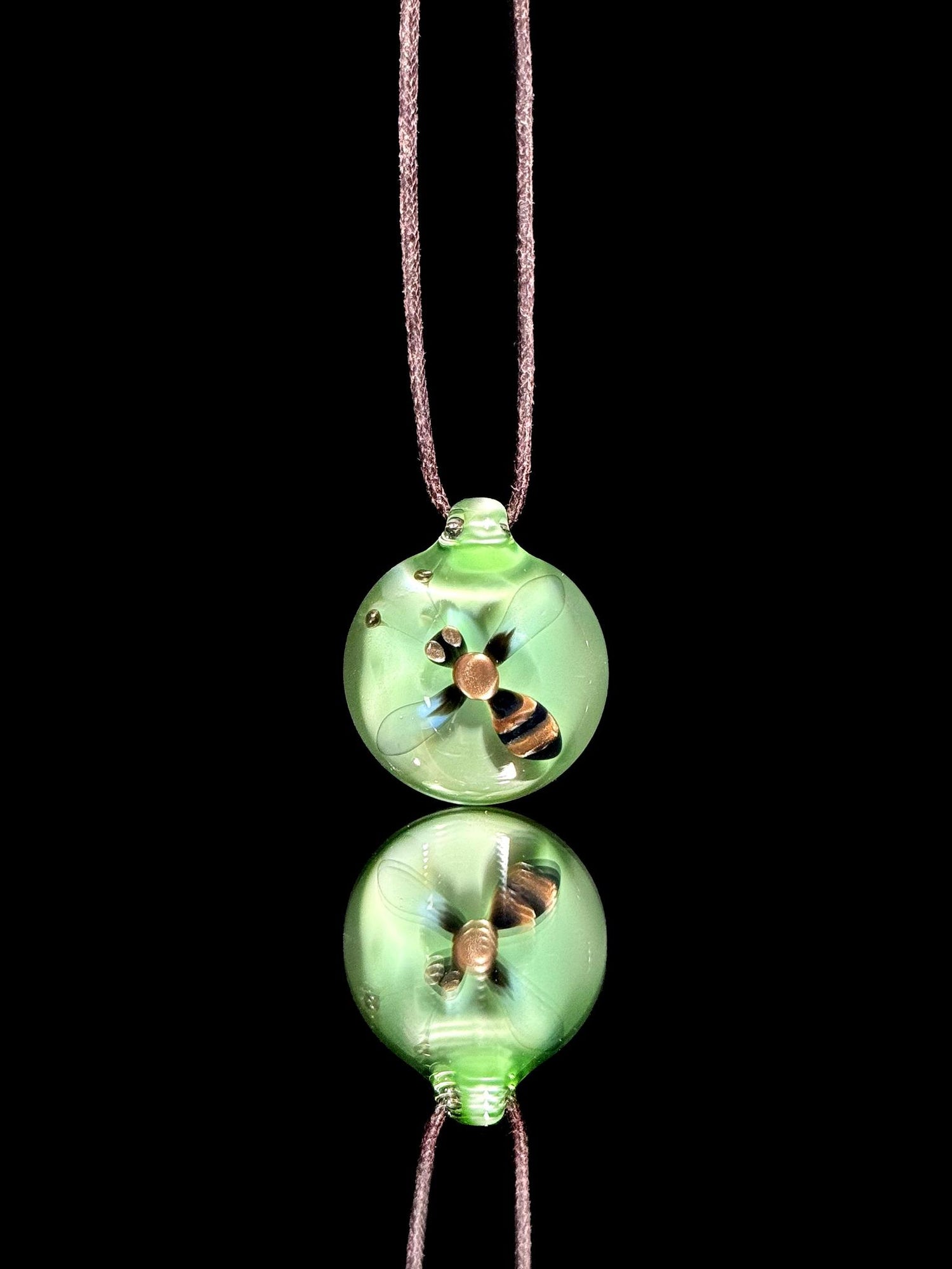 Florin Glass Bee Pendant