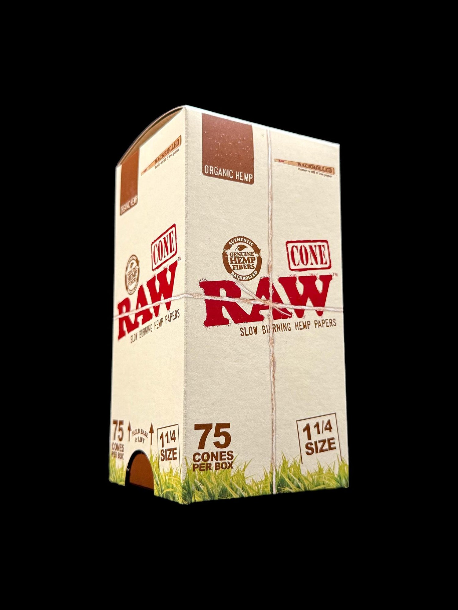 Raw Papers Organic Hemp Cones 1.25 75pk
