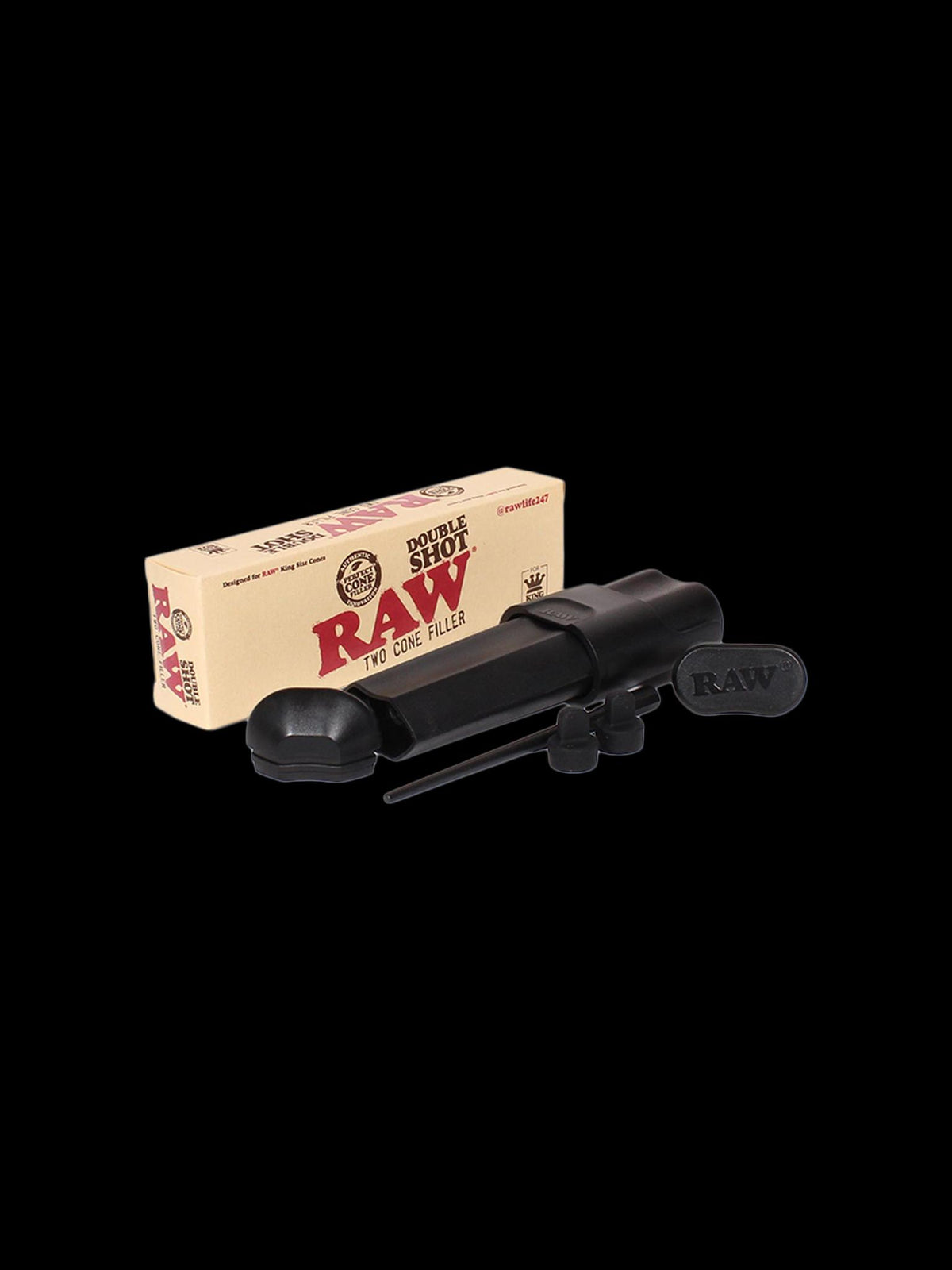Raw Double Shot Two Cone Filler King Size