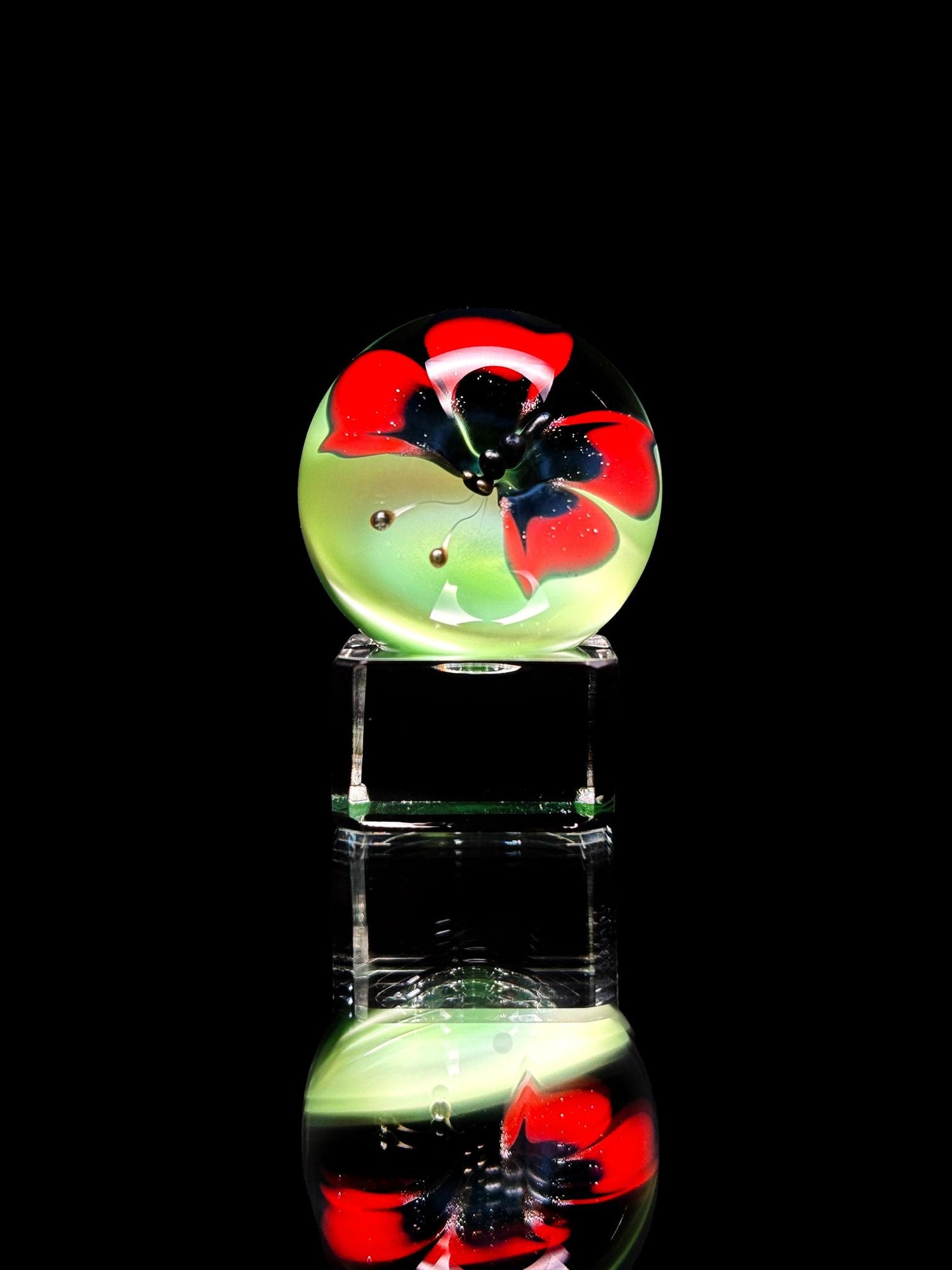 Florin Glass Md Butterfly Marble