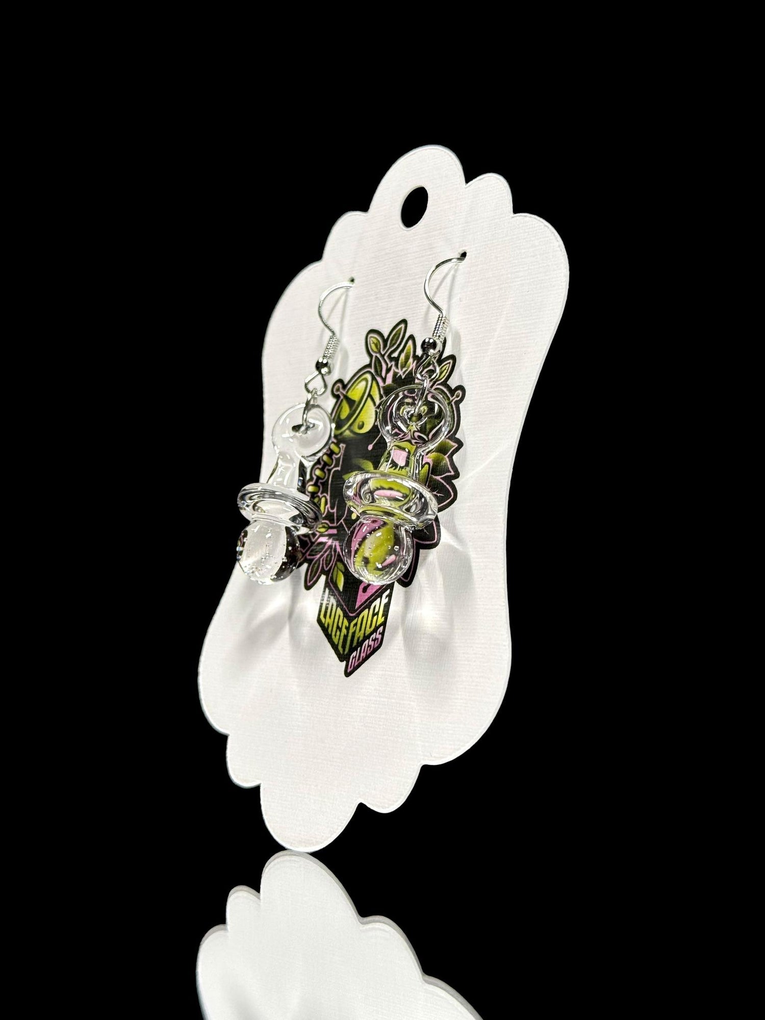 LaceFace Glass Uv Earrings
