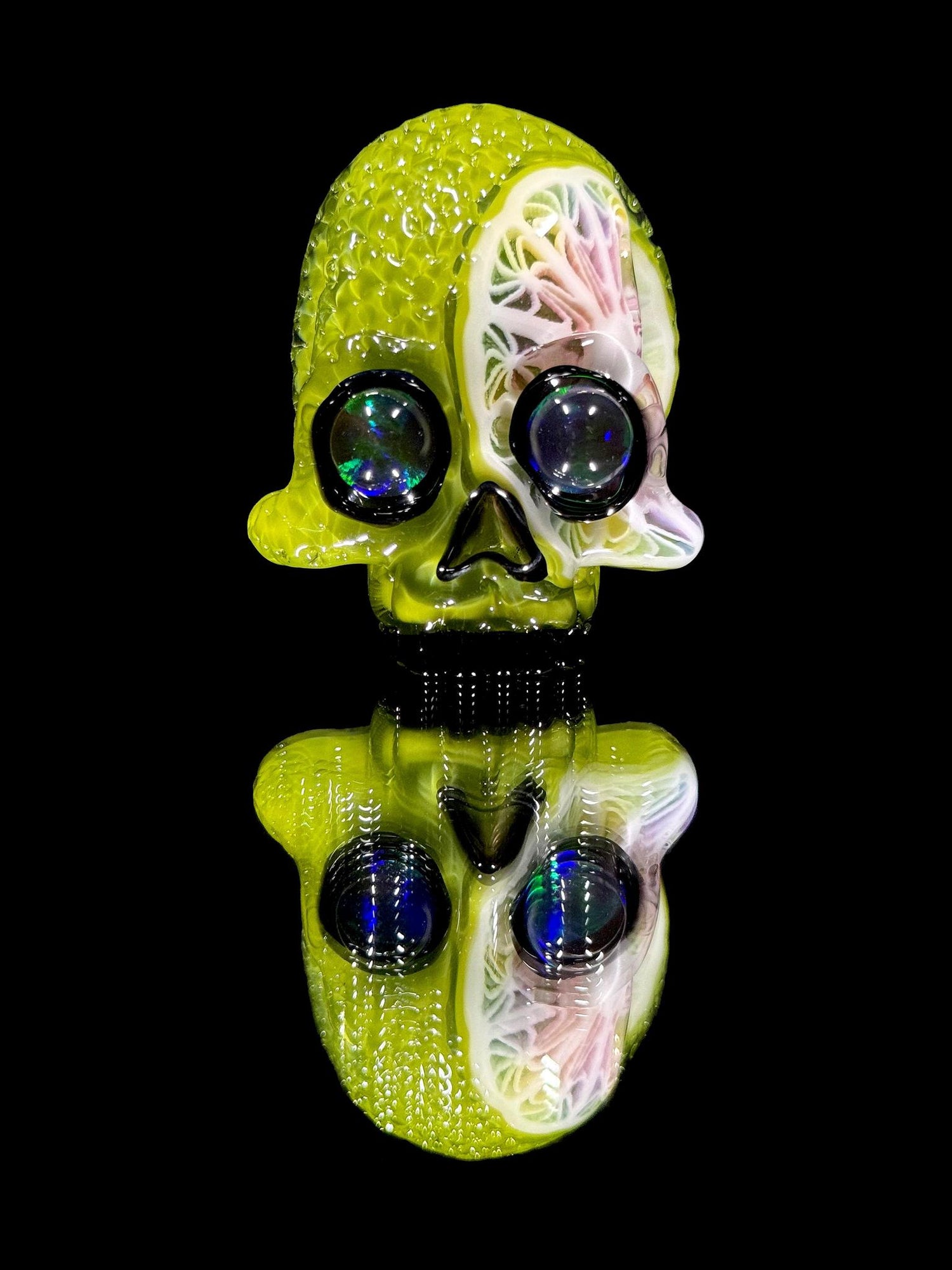 AKM x Lyons Lime Skull Pendant
