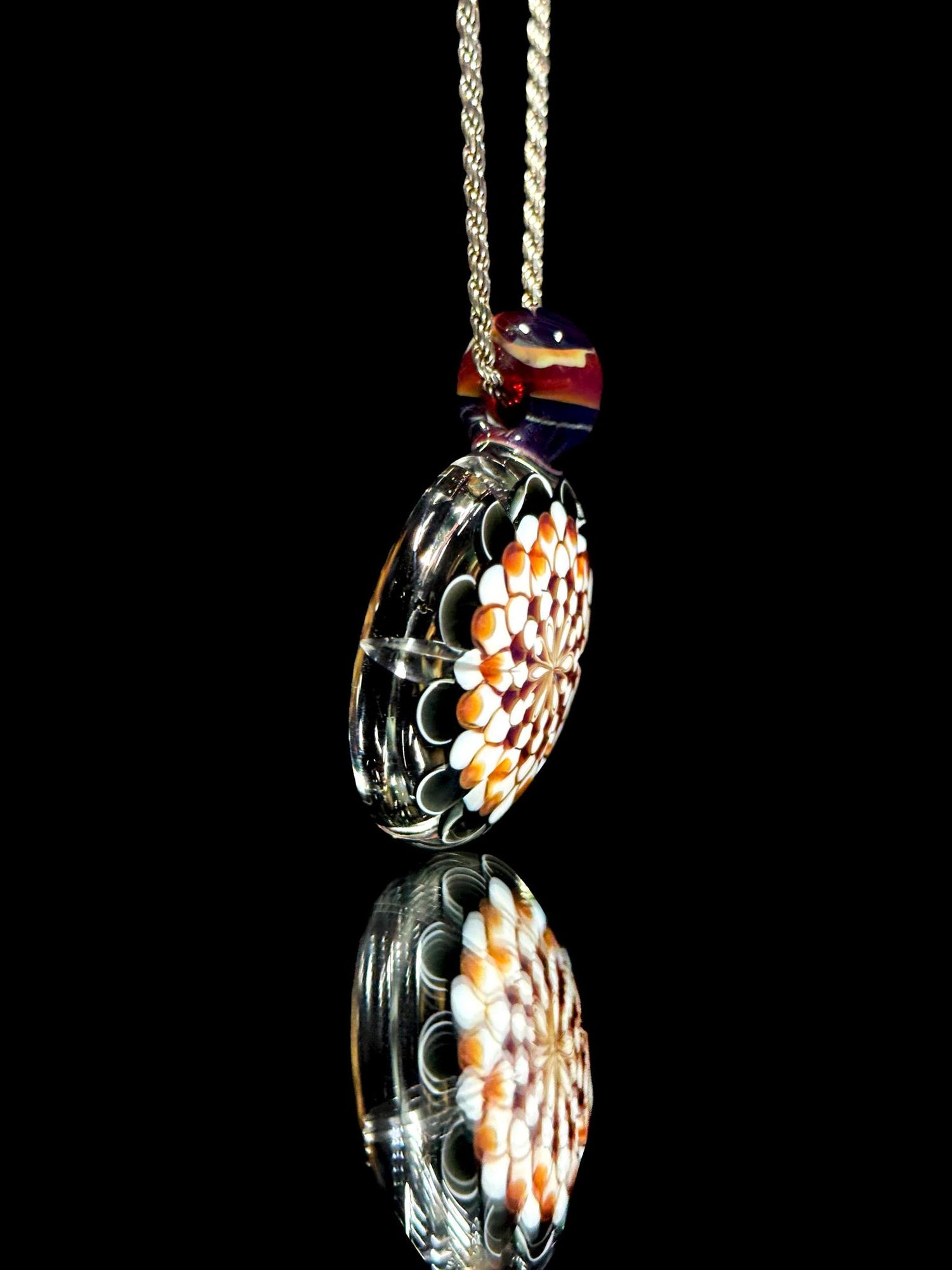 JuJu Glass Carved Dotstack Pendant