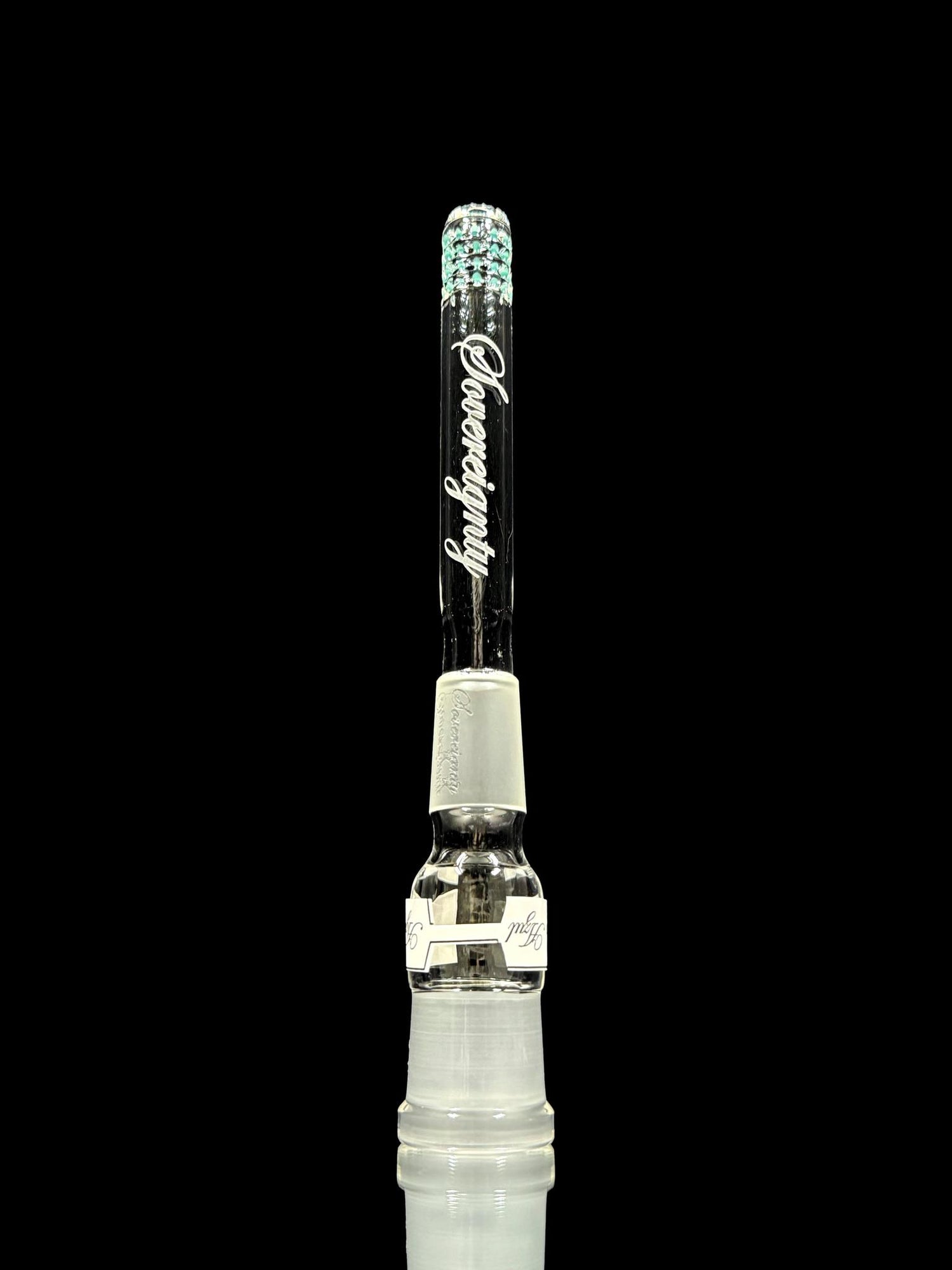 Sovereignty Glass Downstem Colored 180 Gridded 4”
