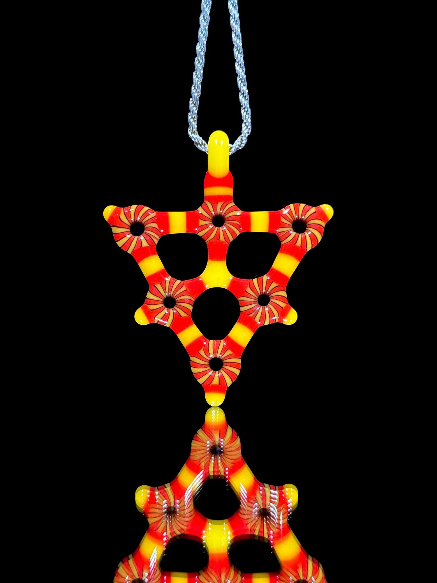 Kaja Glass Trident Pendant