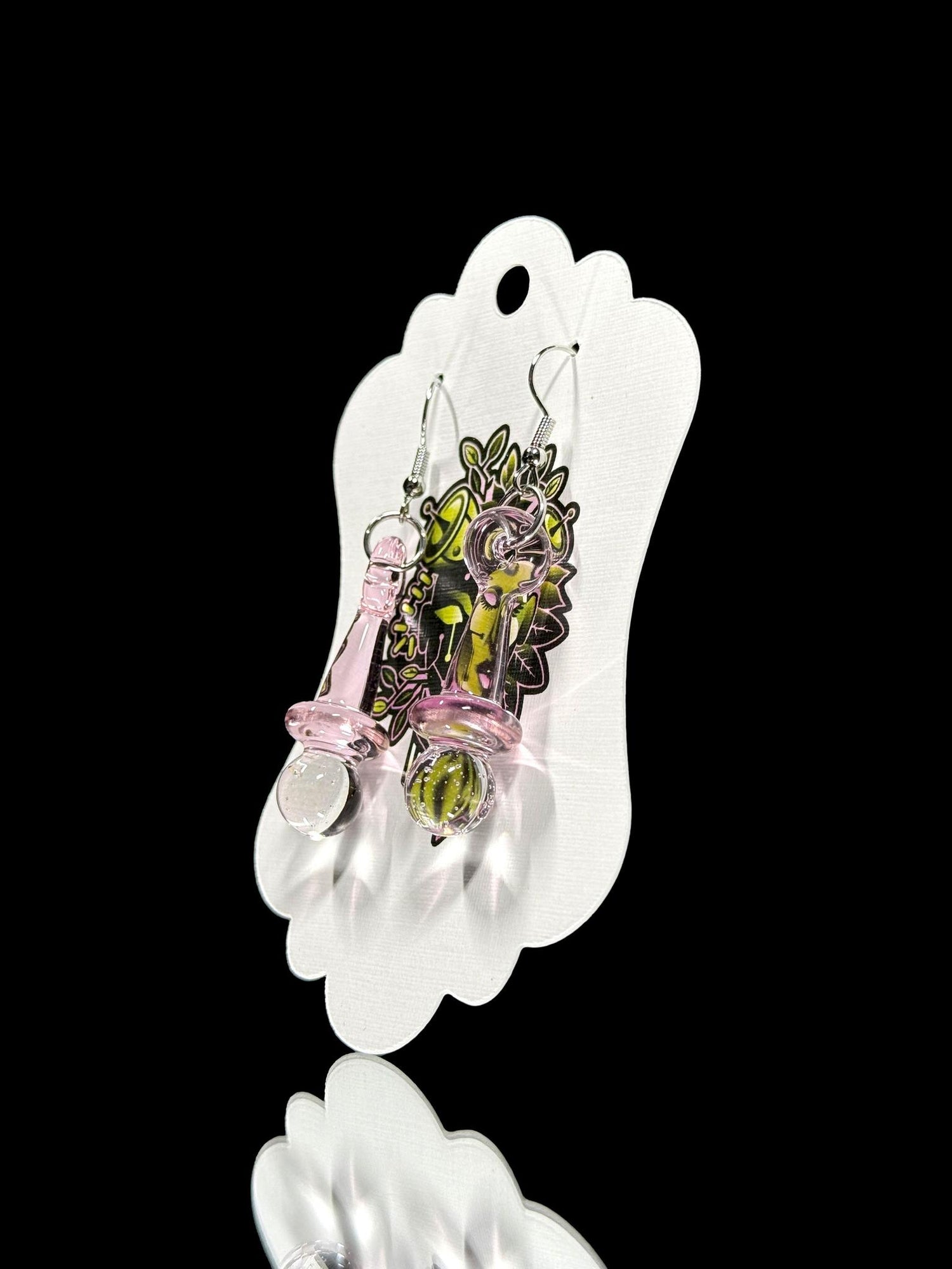 LaceFace Glass Uv Earrings