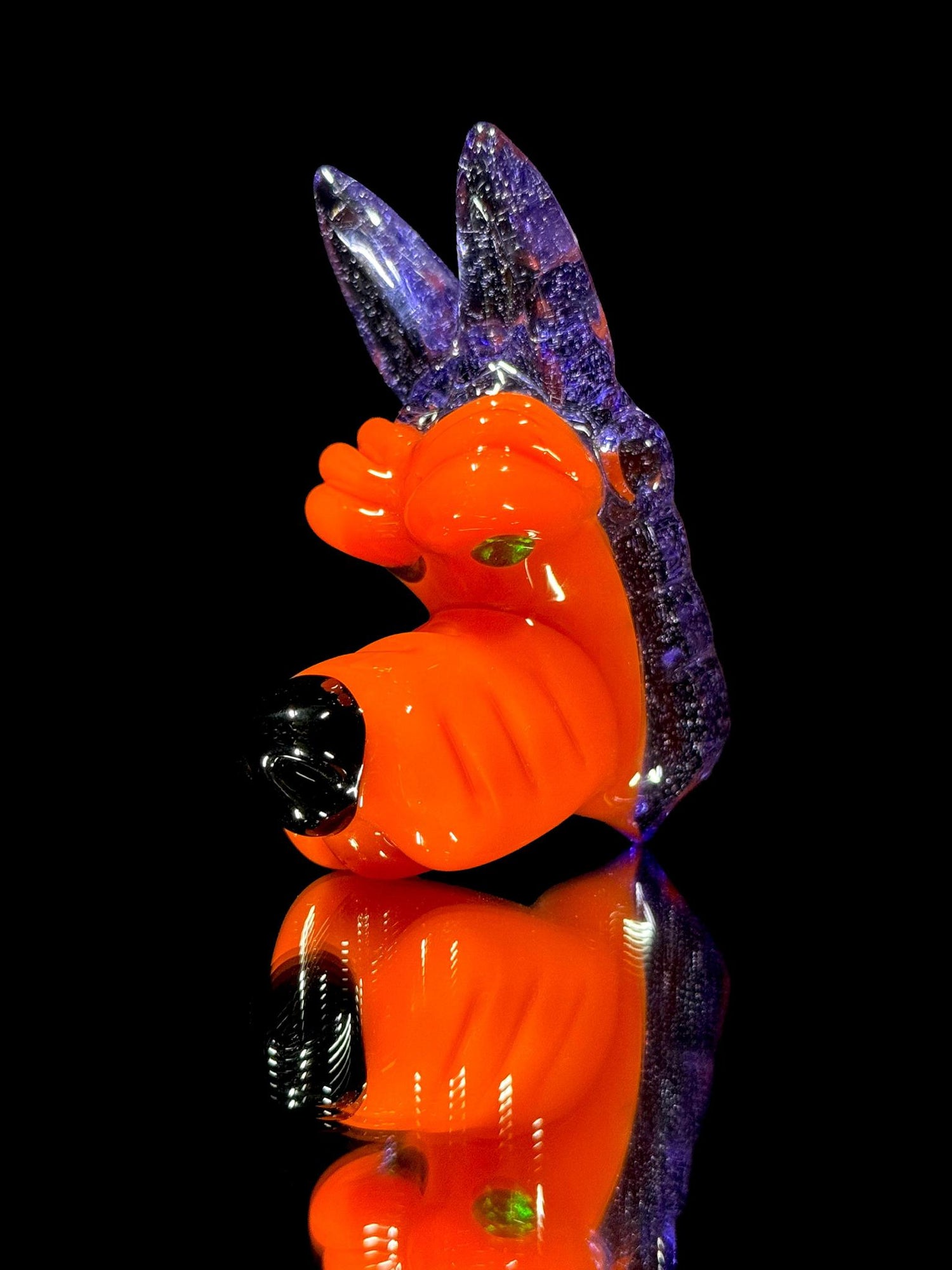 Ryan Kane Glass Wolf Pendant