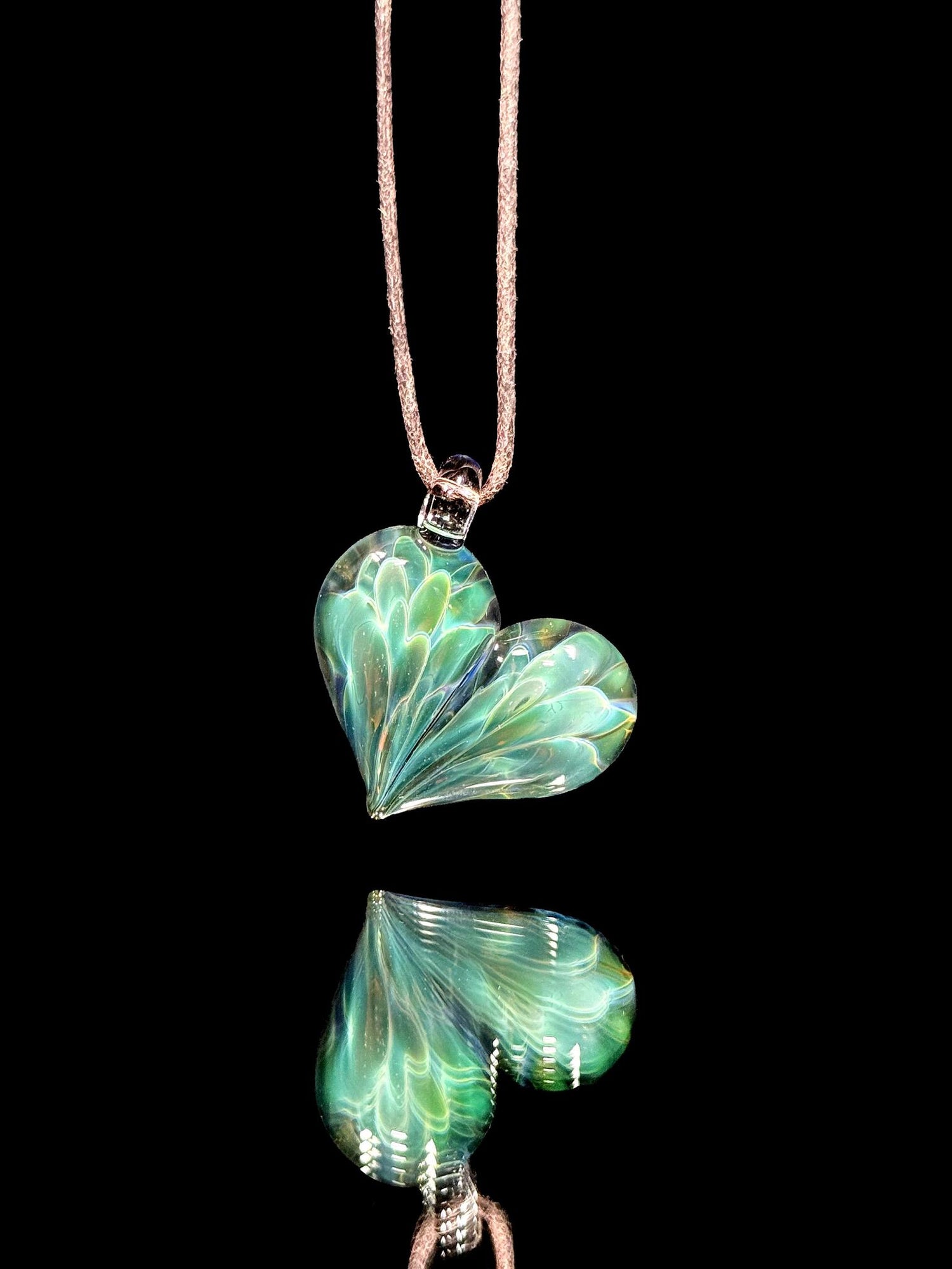 Florin Glass Heart Pendant