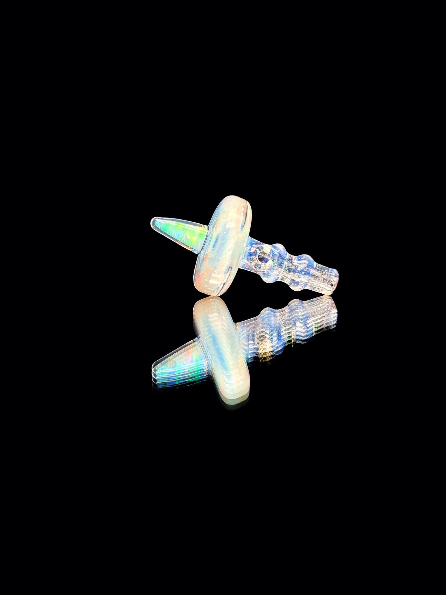 Bhoro Glass 10mm Opal Spike Joystick