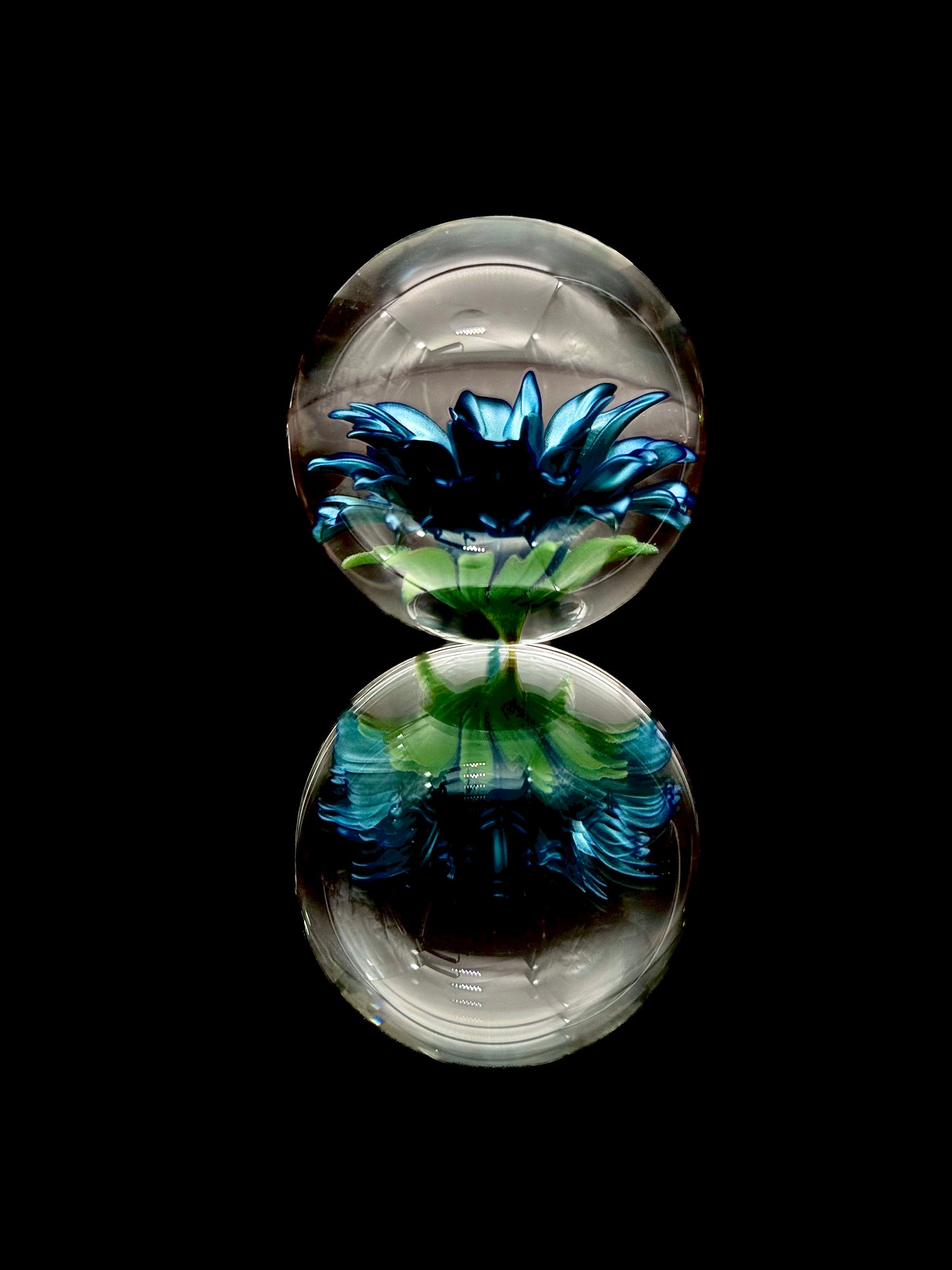 Swan Glass Flower Marble