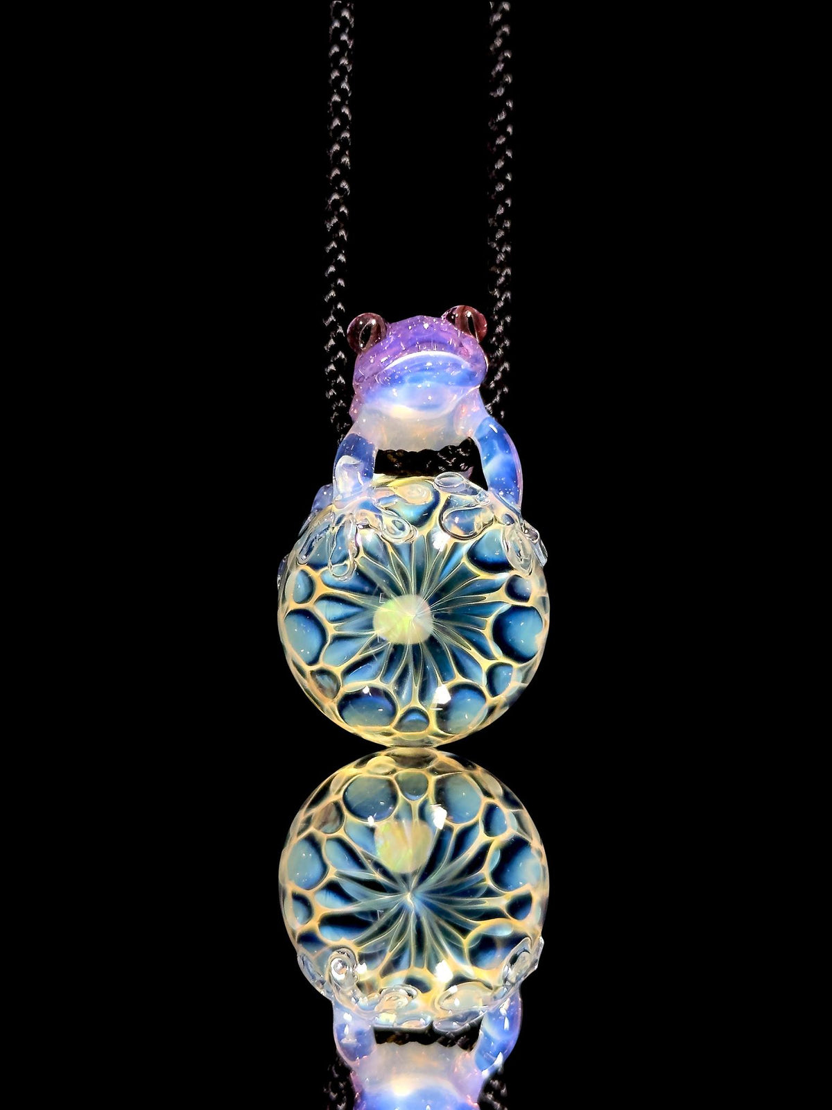 Kengtaro Glass Frog Pendant