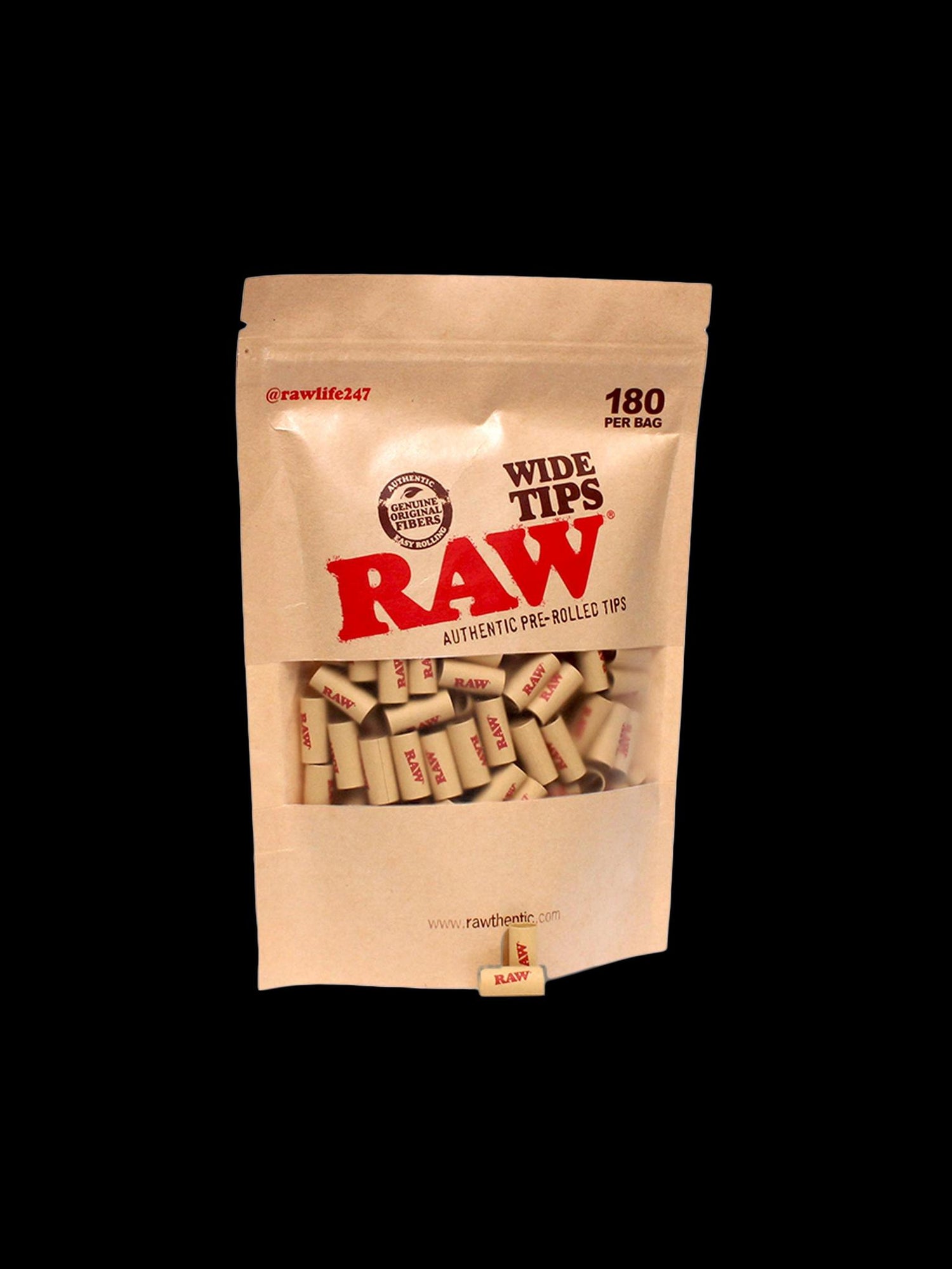 Raw Pre-Rolled Tips Wide 180pk