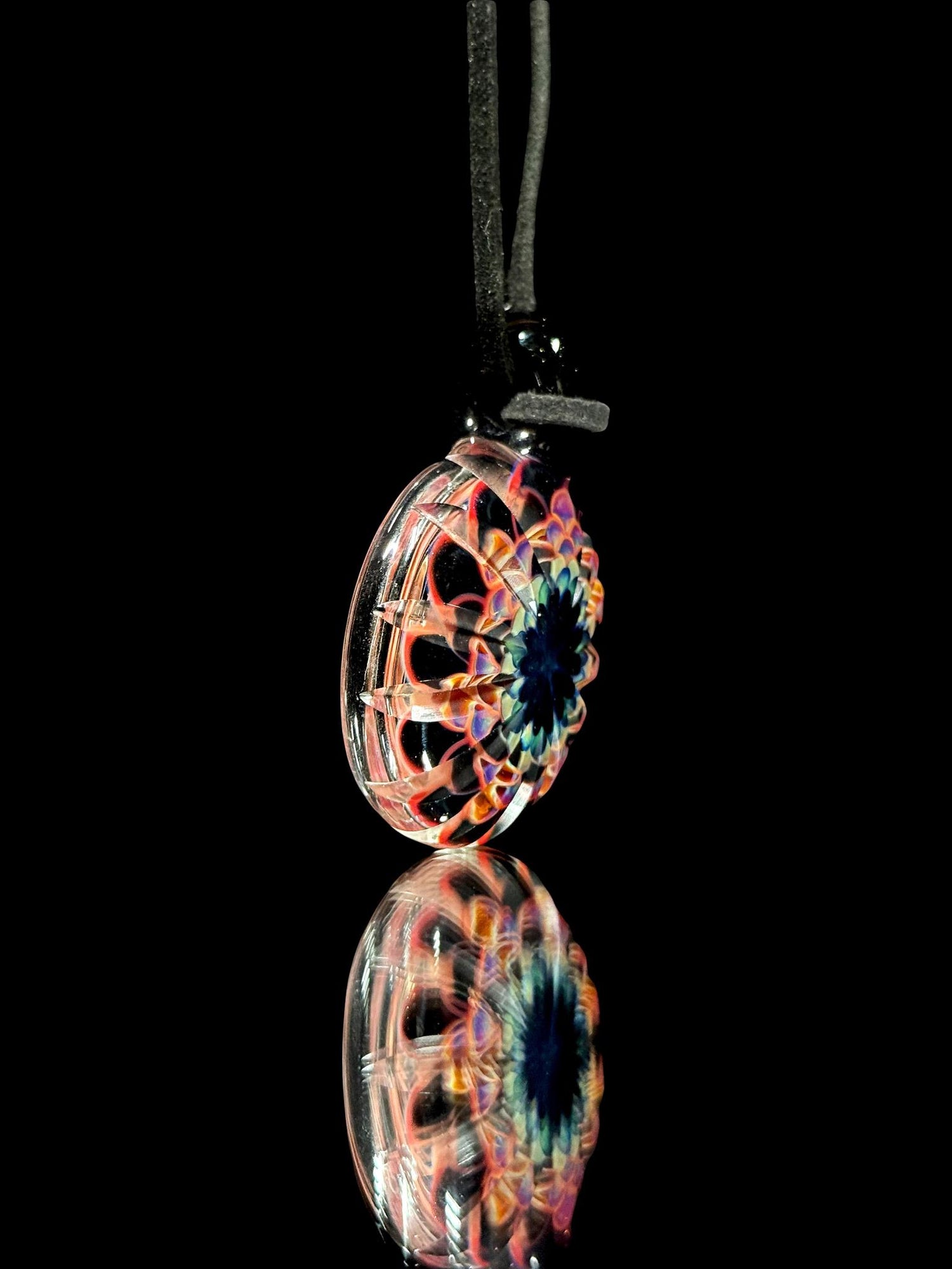 JuJu Glass Carved Dotstack Pendant
