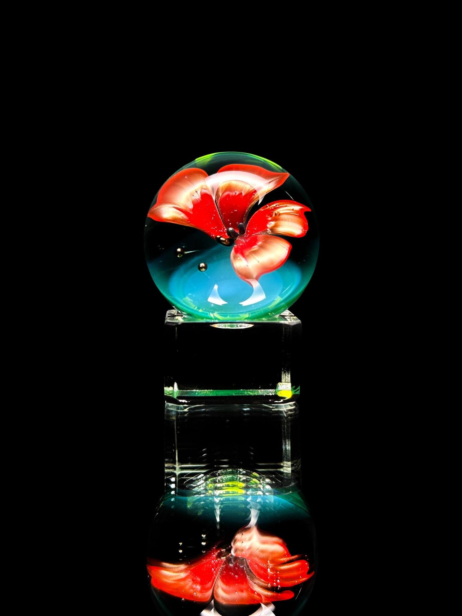 Florin Glass Md Butterfly Marble