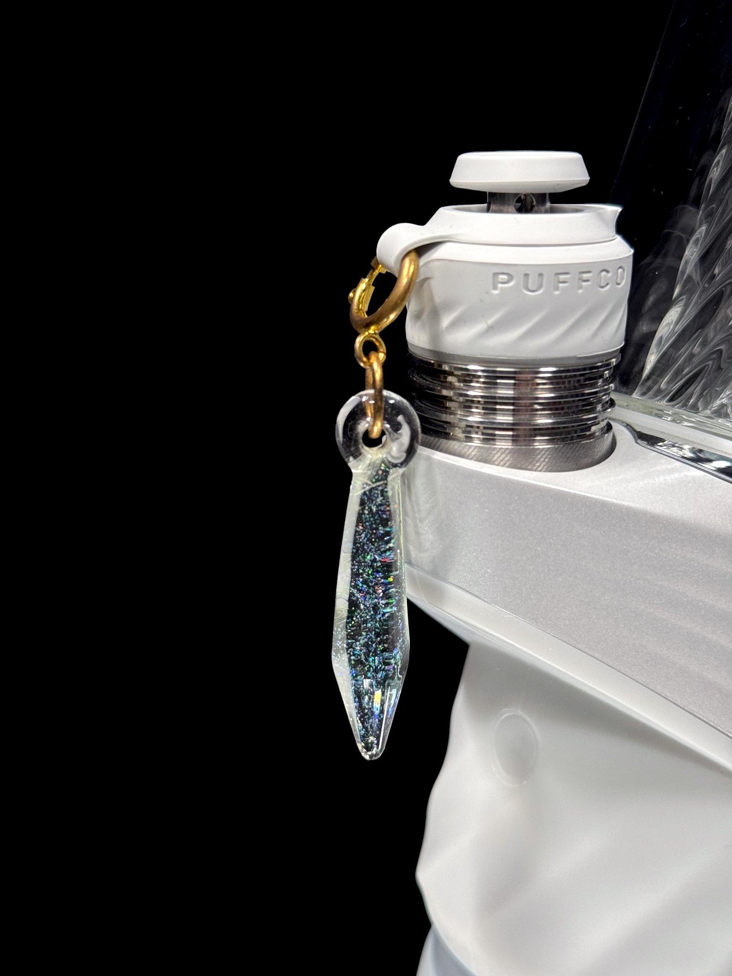 Indo Glass Faceted Peak Charm