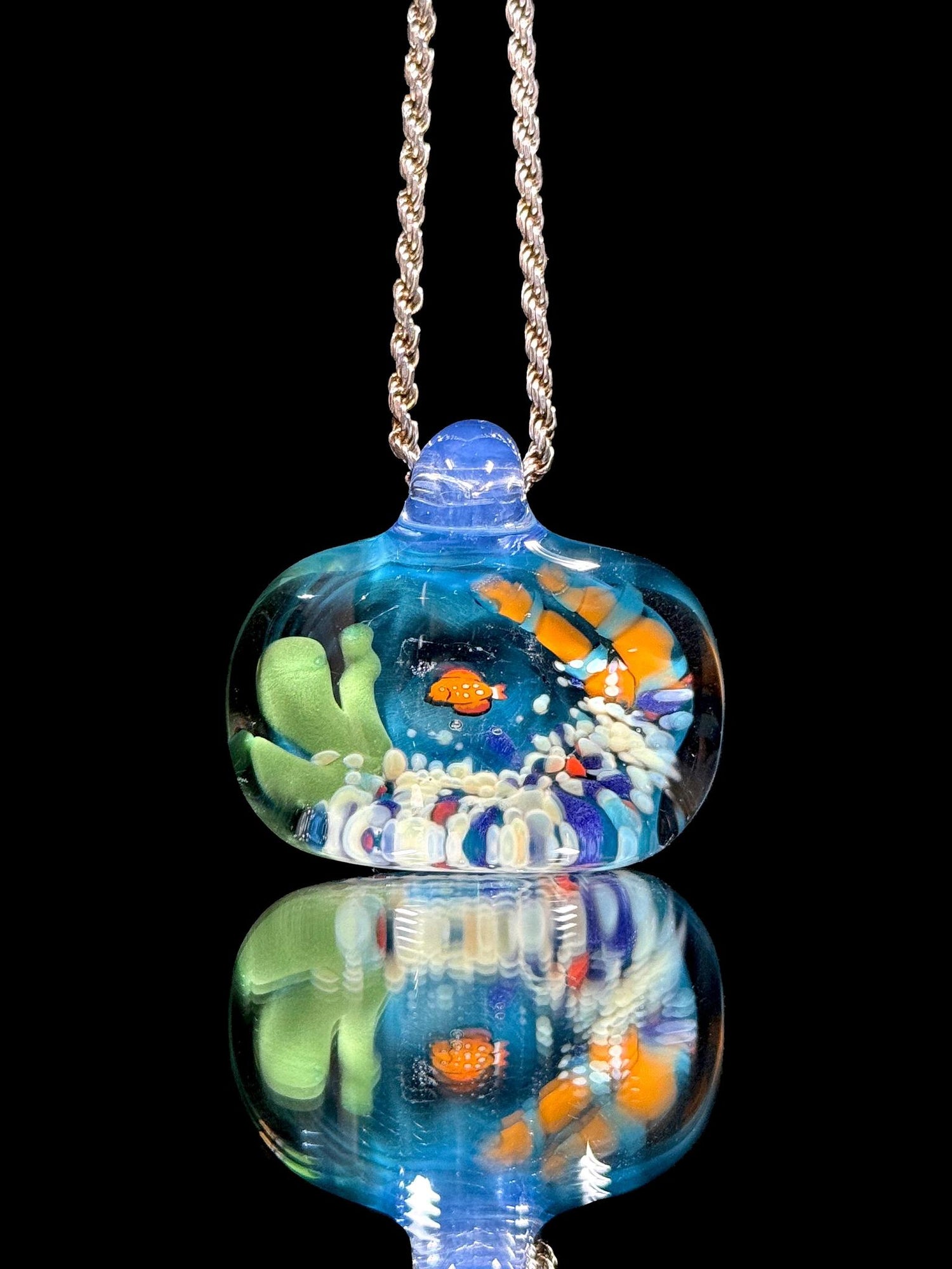 Popeye Glass Aquarium Pendant