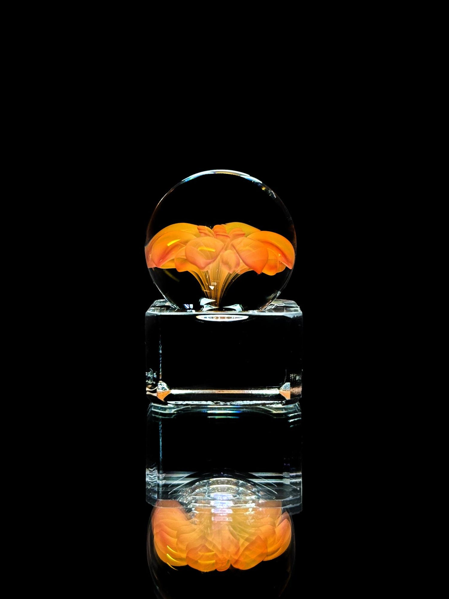 Florin Glass Flower Marble