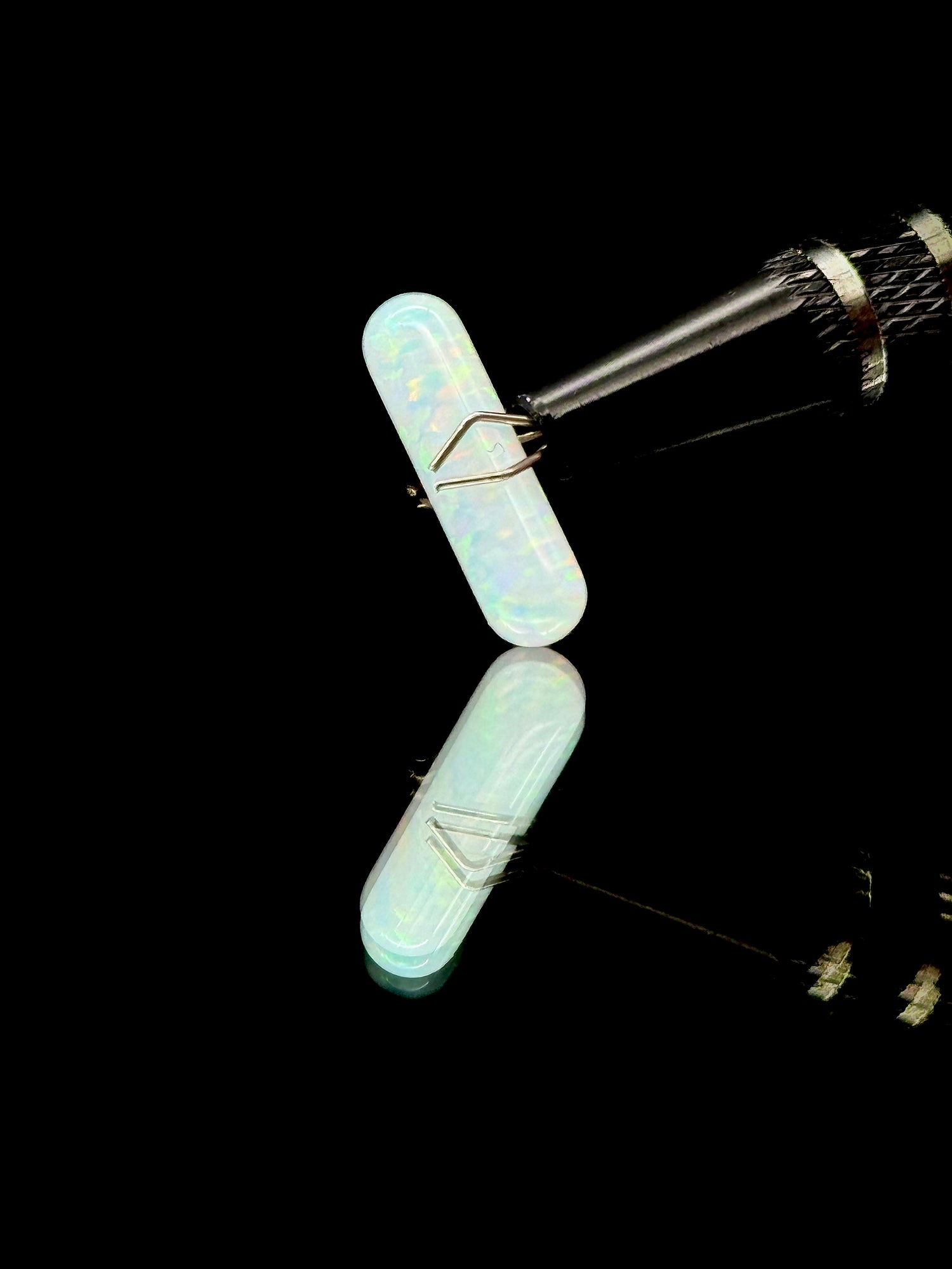 Ruby Pearl Co 5x18mm White Opal Pillar