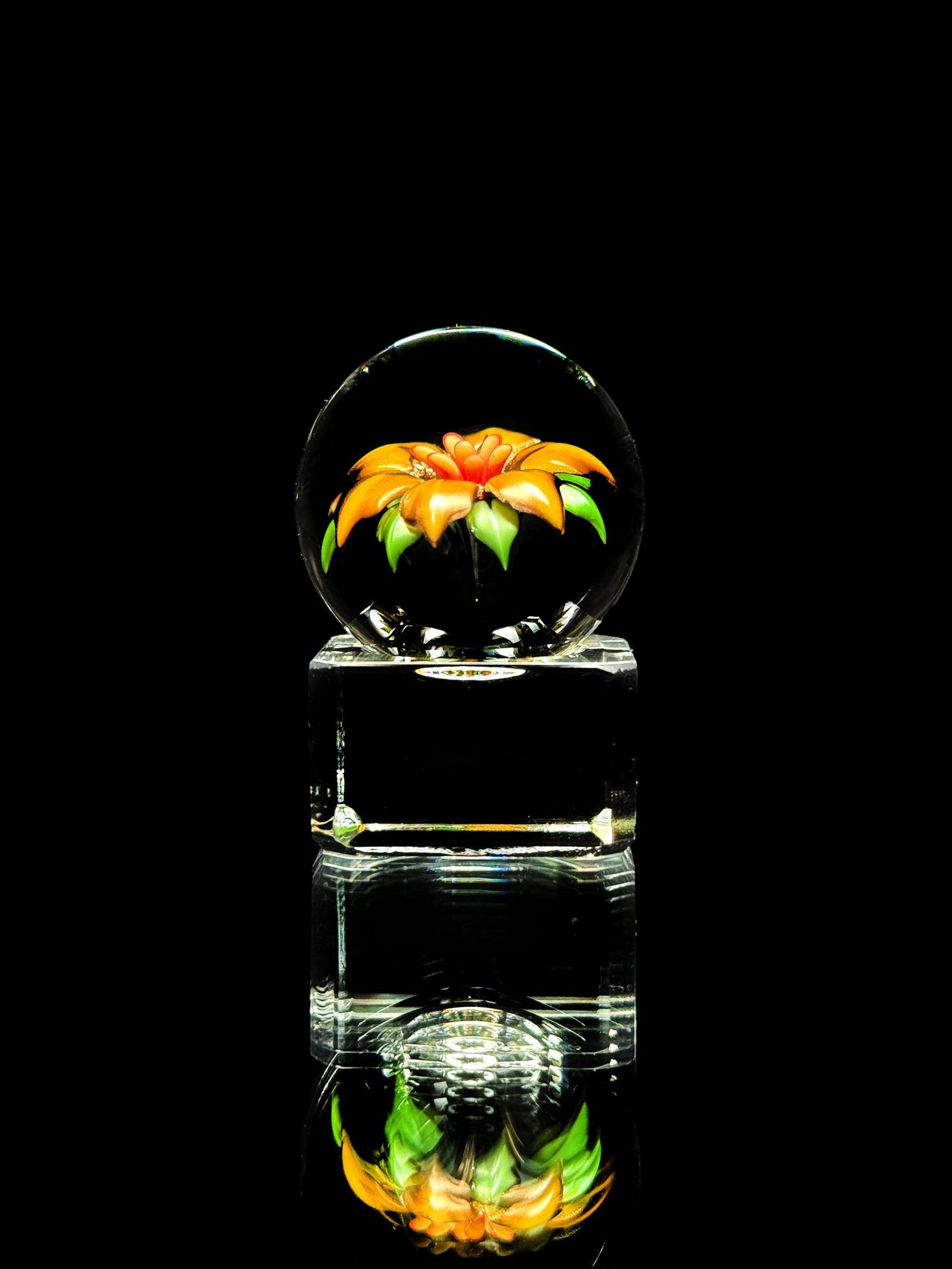 Florin Glass Flower Marble