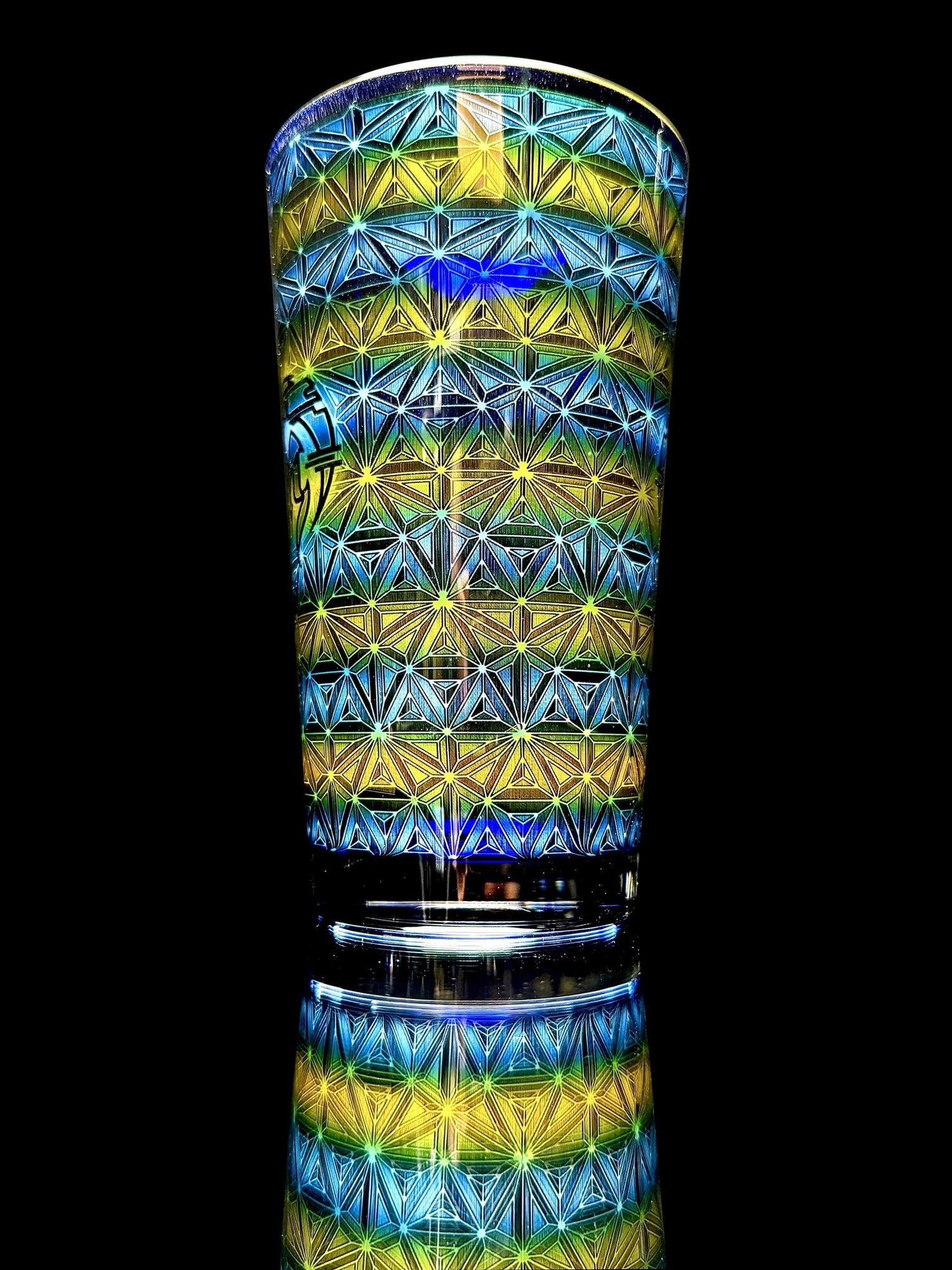 Mothership Hologram Pint Glass